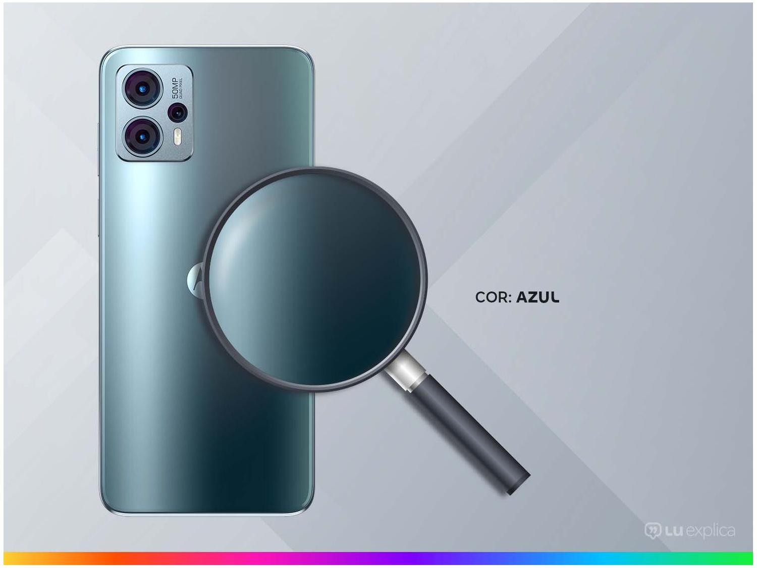 Smartphone Motorola Moto G23 128GB Azul 4G Octa-Core 4GB RAM 6,5" Câm. Tripla + Selfie 16MP Dual Chip