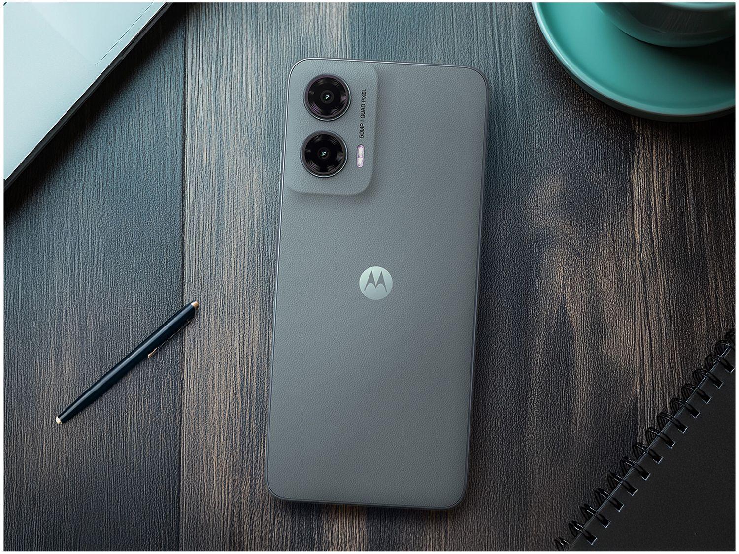 Smartphone Motorola Moto G35 256GB Cinza 5G 4GB RAM+8GB Ram Boost 5G 6,7" Câm. Dupla + Selfie 16MP