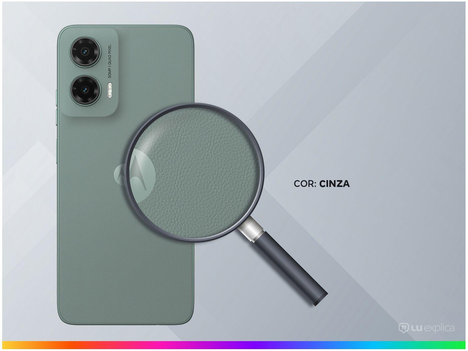 Smartphone Motorola Moto G35 256GB Cinza 5G 4GB RAM+8GB Ram Boost 5G 6,7" Câm. Dupla + Selfie 16MP