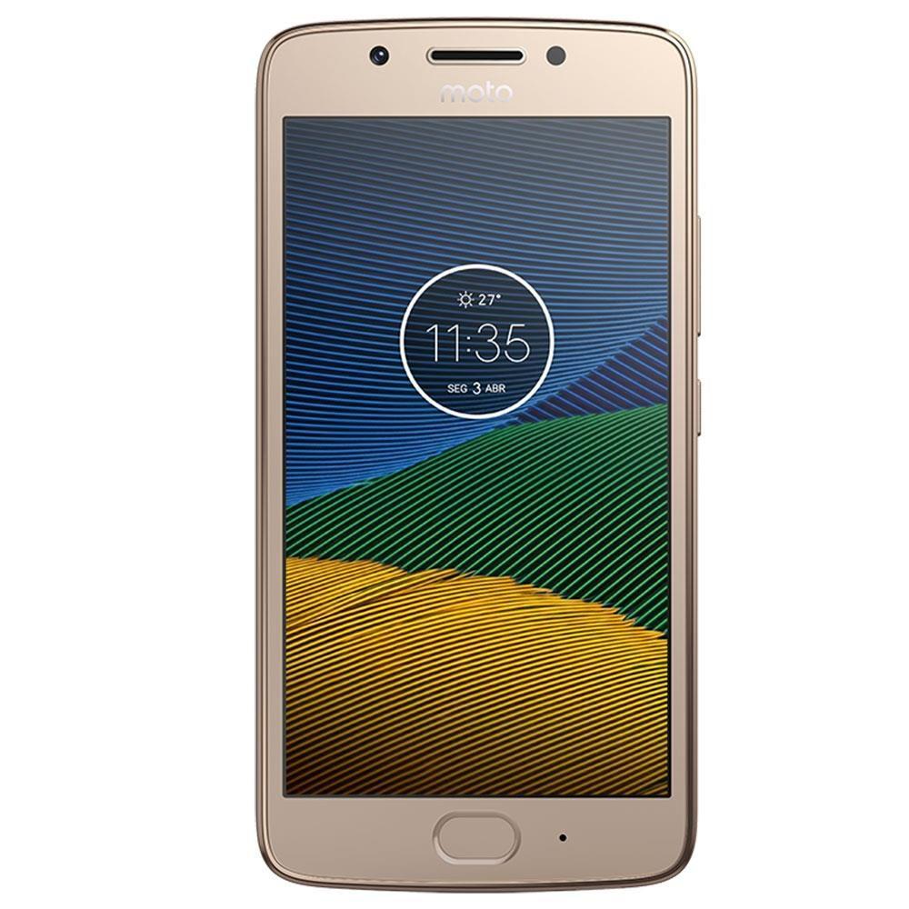 Smartphone Motorola Moto G5 Dual Chip Dourado Tela 5” 4g Wifi Android 7 0 13mp 32gb