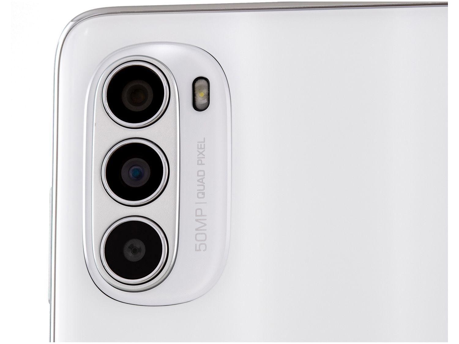Smartphone Motorola Moto G52 128GB Branco 4G Octa-Core 4GB RAM 6,6” Câm. Tripla + Selfie 16MP
