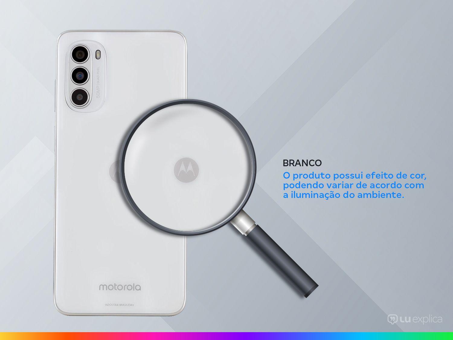 Smartphone Motorola Moto G52 128GB Branco 4G Octa-Core 4GB RAM 6,6” Câm. Tripla + Selfie 16MP