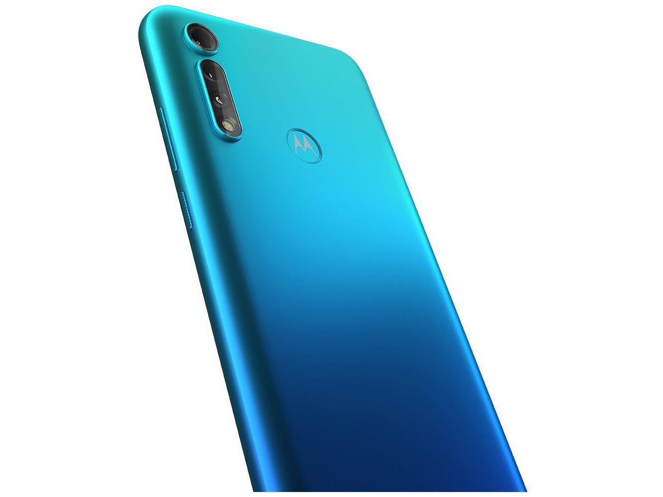 Smartphone Motorola Moto G8 Power Lite 64GB Aqua 4G Octa-Core 4GB RAM 6,5” Câm. Tripla + Selfie 8MP