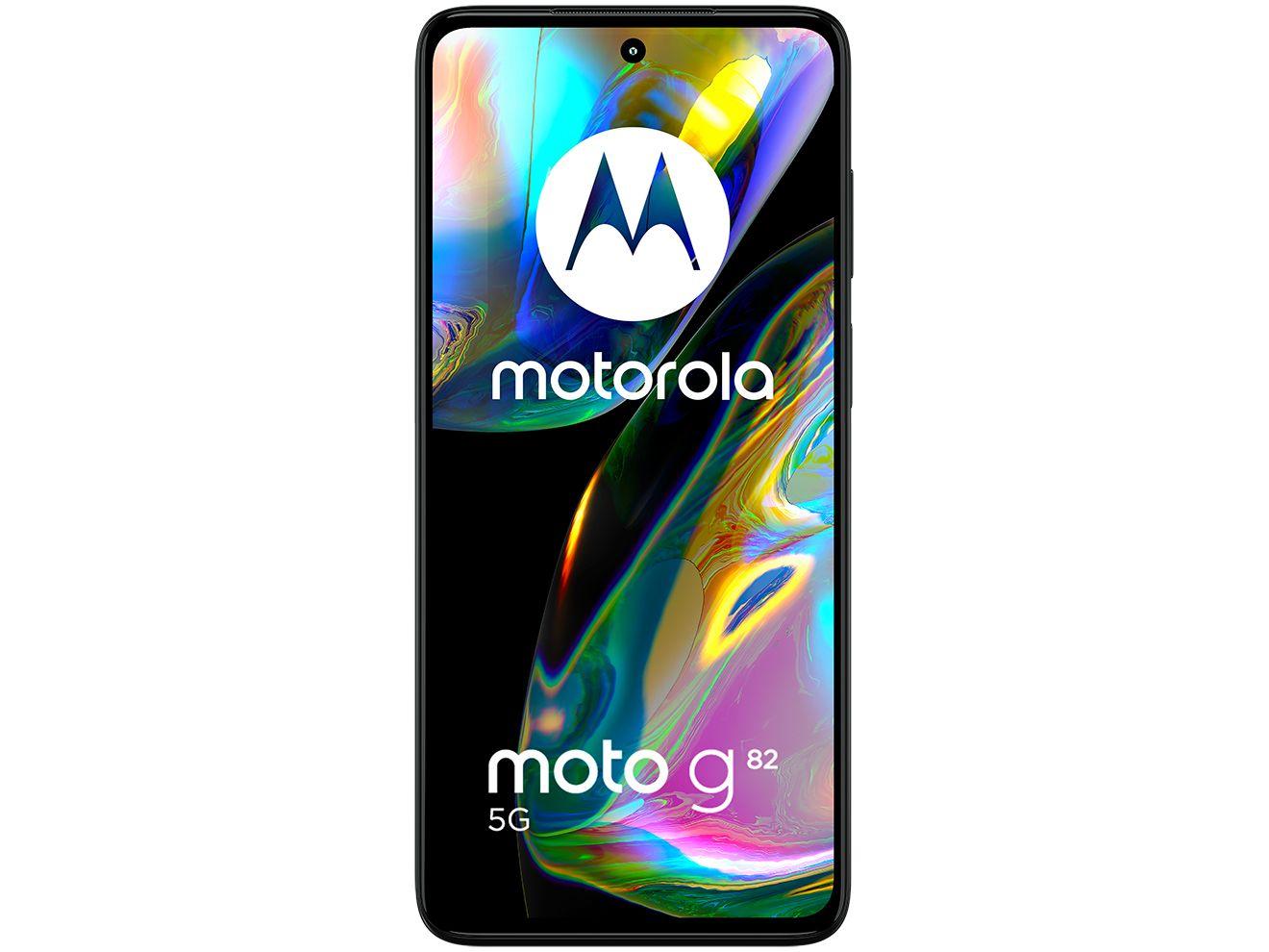 Smartphone Motorola Moto G82 128GB Preto 5G Octa-Core 6GB RAM 6,6” Câm. Tripla + Selfie 16MP