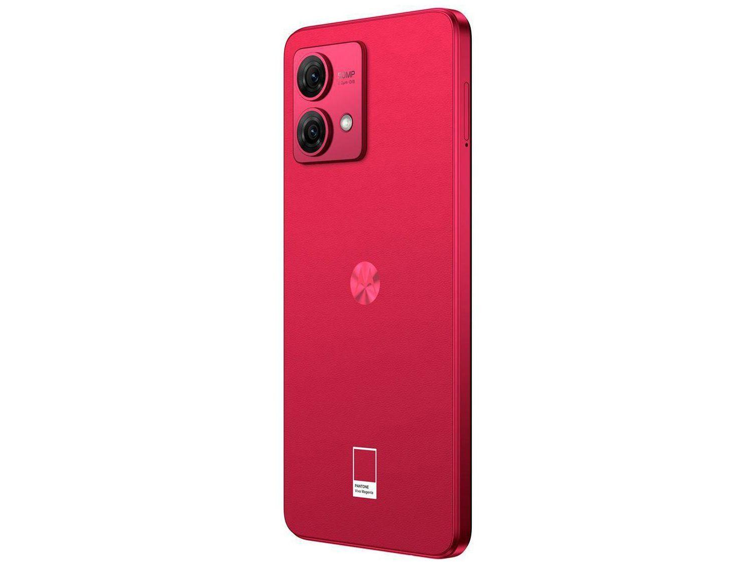 Smartphone Motorola Moto G84 256GB Magenta 5G Snapdragon 695 8GB RAM 6,55" Câm. Dupla + Selfie 16MP Dual Chip