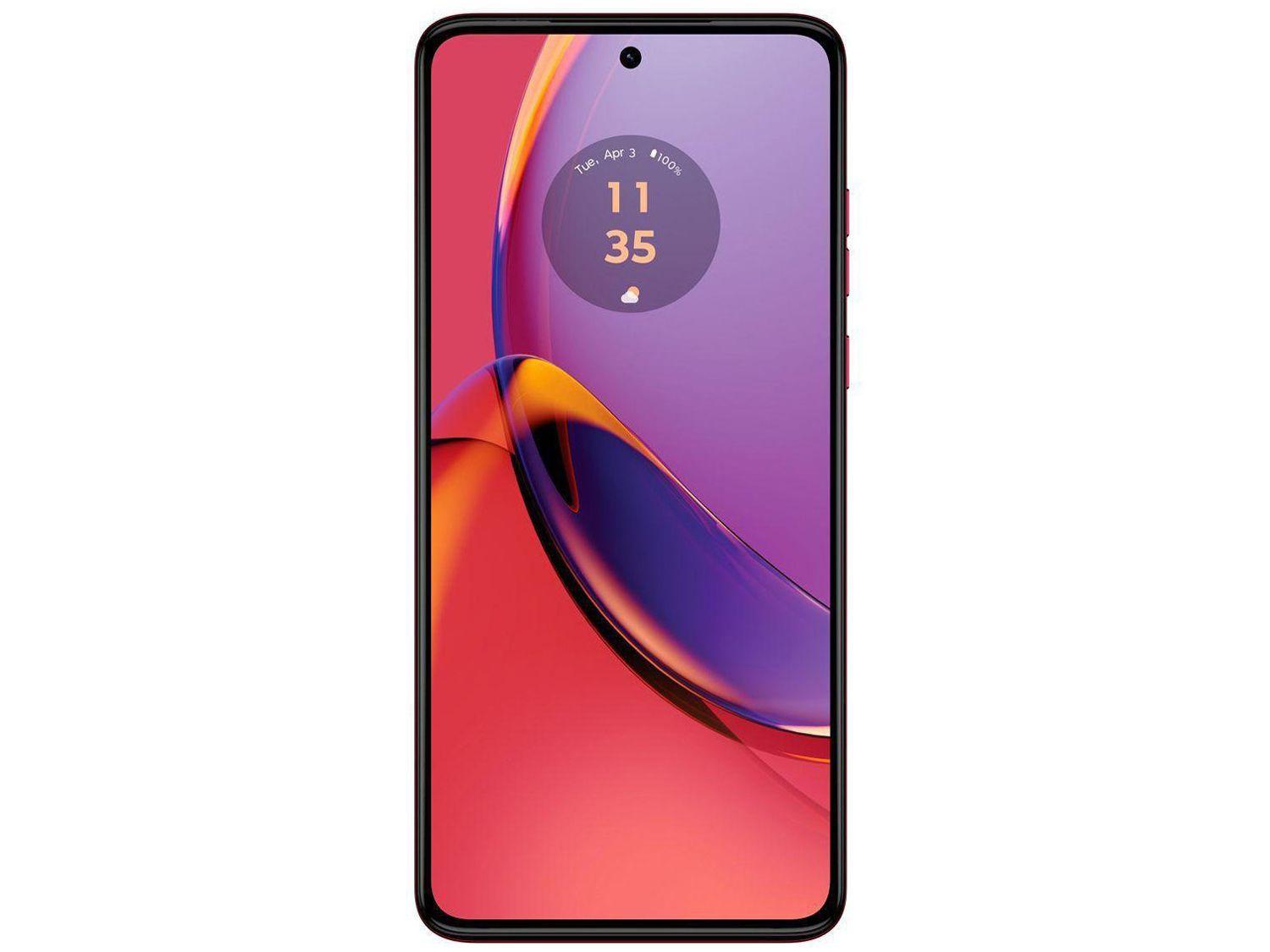 Smartphone Motorola Moto G84 256GB Magenta 5G Snapdragon 695 8GB RAM 6,55" Câm. Dupla + Selfie 16MP Dual Chip