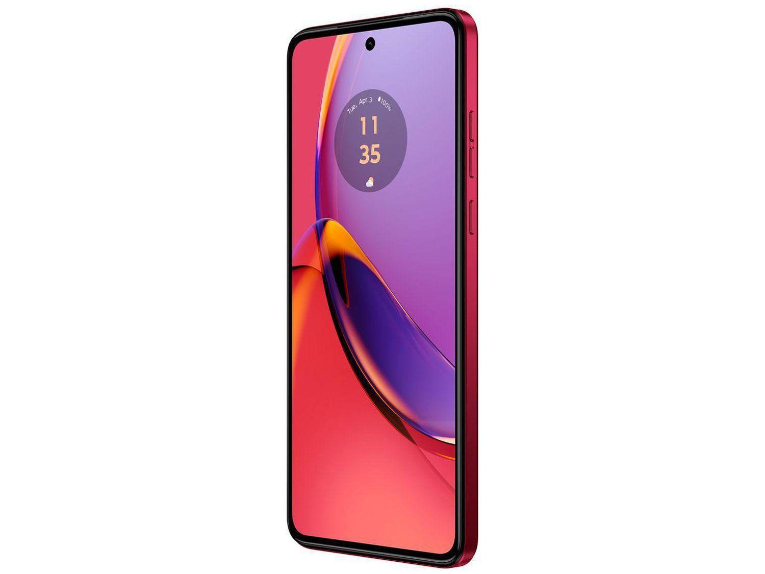 Smartphone Motorola Moto G84 256GB Magenta 5G Snapdragon 695 8GB RAM 6,55" Câm. Dupla + Selfie 16MP Dual Chip