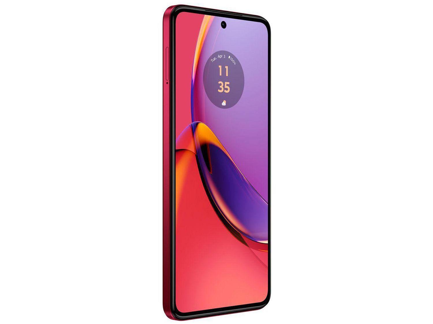 Smartphone Motorola Moto G84 256GB Magenta 5G Snapdragon 695 8GB RAM 6,55" Câm. Dupla + Selfie 16MP Dual Chip