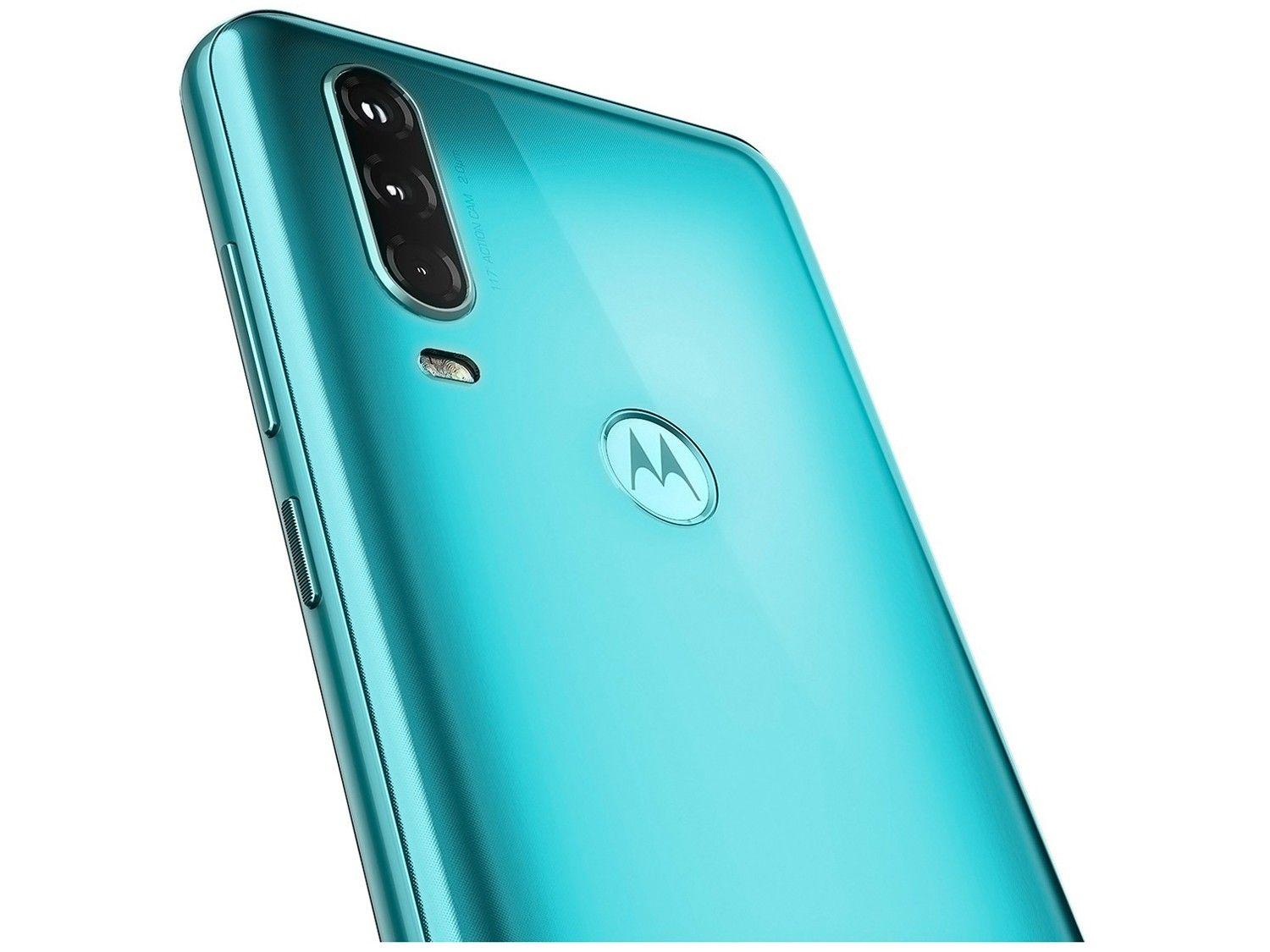 Smartphone Motorola One Action 128GB Aqua Marine 