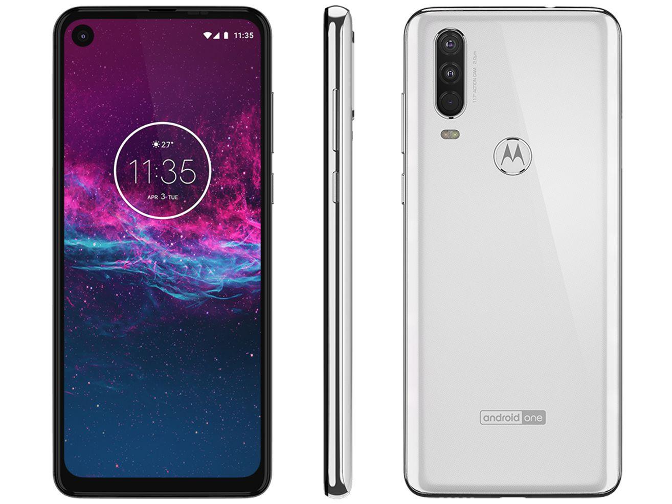 Smartphone Motorola One Action 128GB Branco 4G