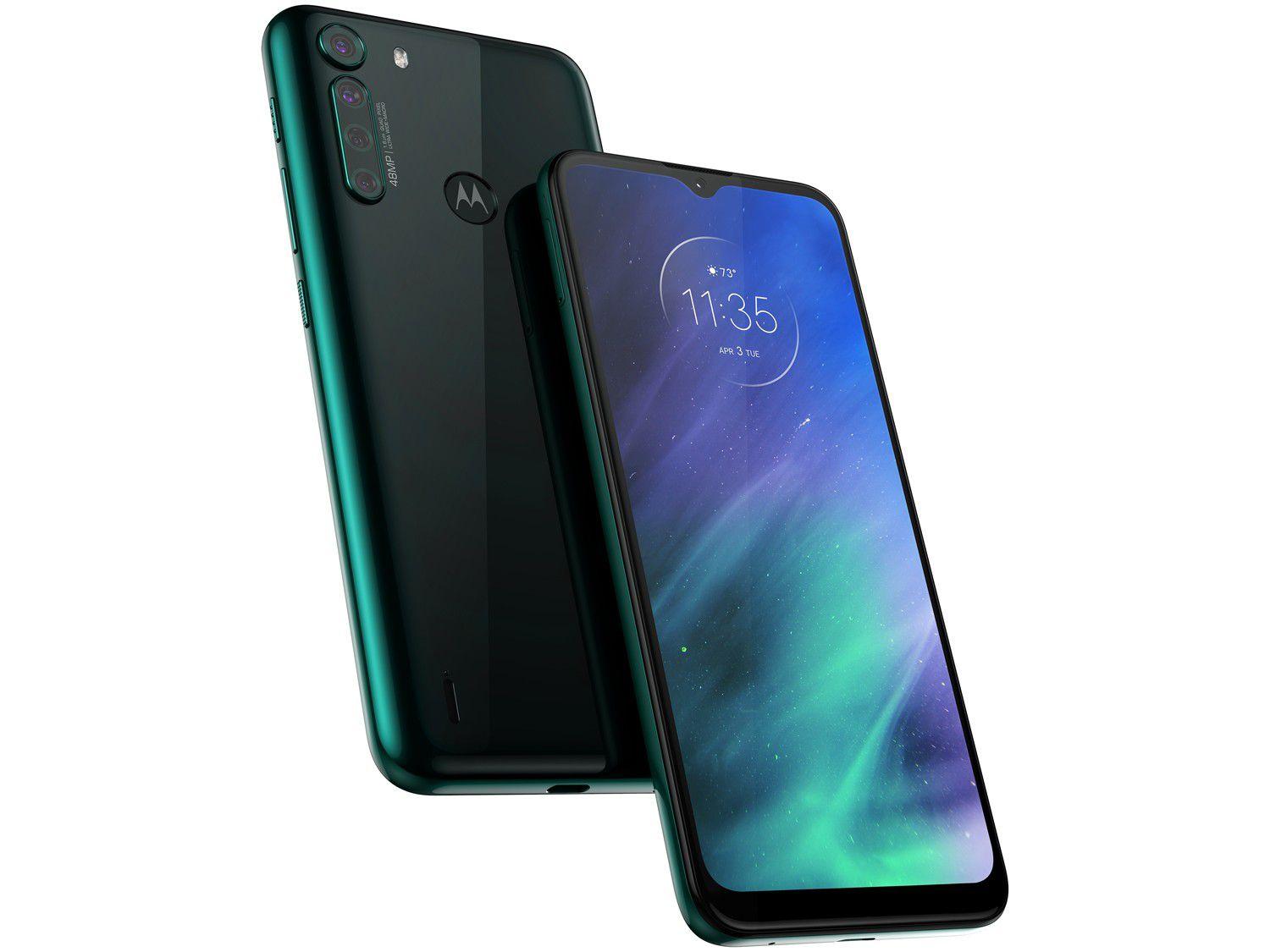 Smartphone Motorola One Fusion 64GB Verde - Esmeralda 4G 4GB RAM Tela 6,5” Câm. Quádrupla
