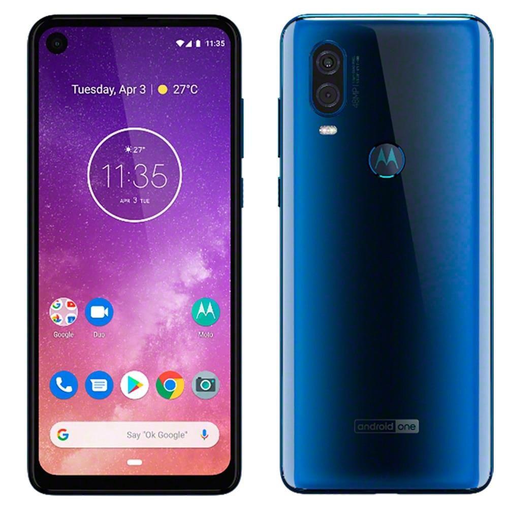 Smartphone Motorola One Vision, Safira, Dual Chip, Tela 6,34”, 4G+WiFi+NFC, Android, Câm Dupla