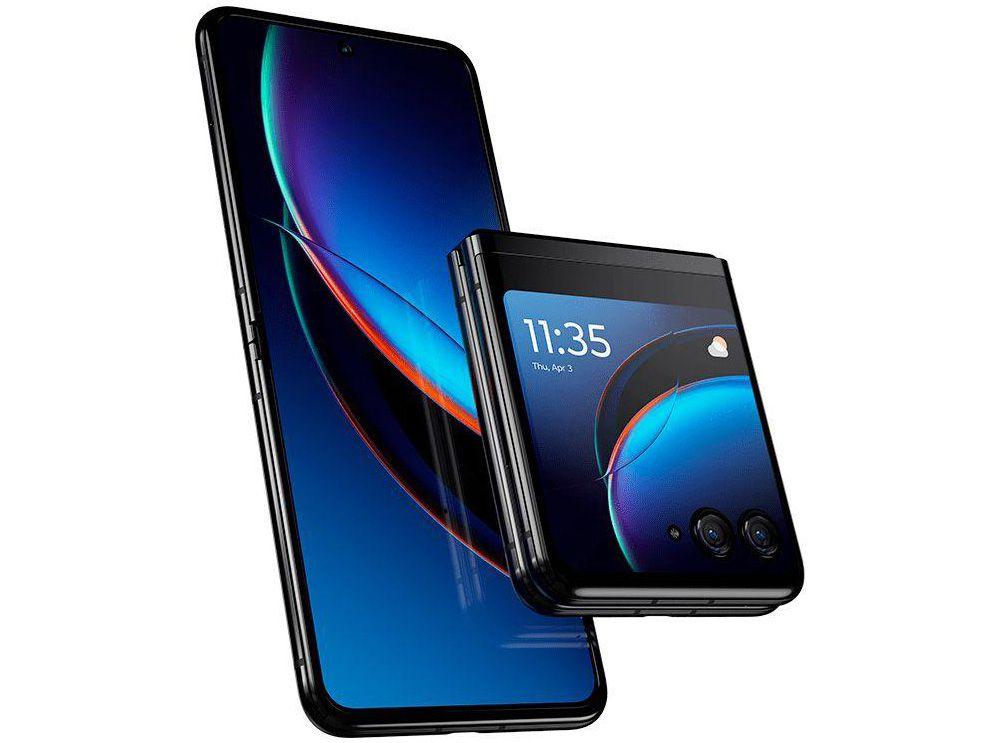 Smartphone Motorola Razr 40 Ultra 256GB Preto 5G Snapdragon Octa-Core 4GB RAM 6,9" Câm. Dupla + Selfie 32MP