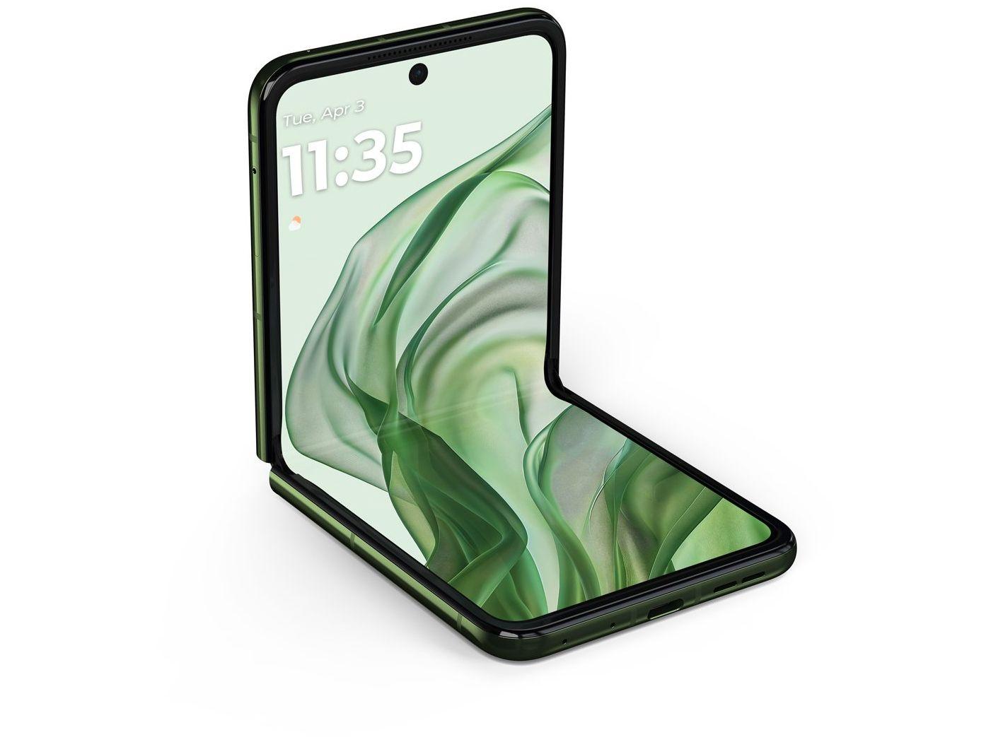 Smartphone Motorola Razr 50 Ultra 512GB Forest Green 5G 12GB RAM 6,9" Câm. Dupla + Selfie 32MP Dual Chip
