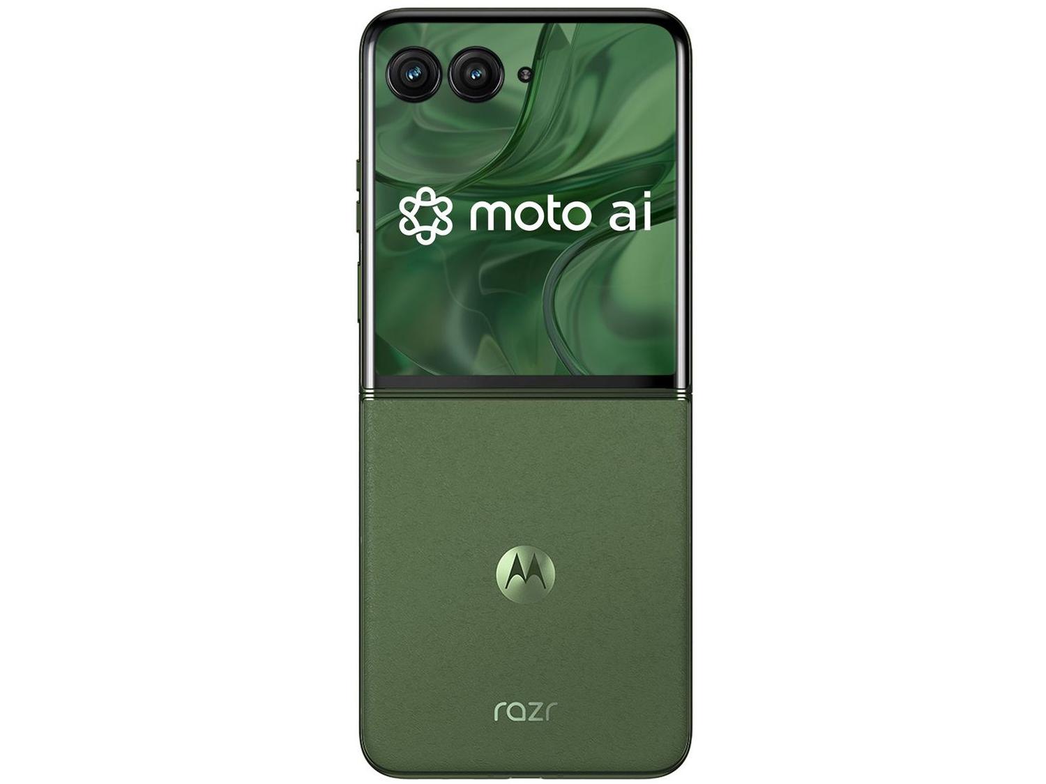 Smartphone Motorola Razr 50 Ultra 512GB Forest Green 5G 12GB RAM 6,9" Câm. Dupla + Selfie 32MP Dual Chip