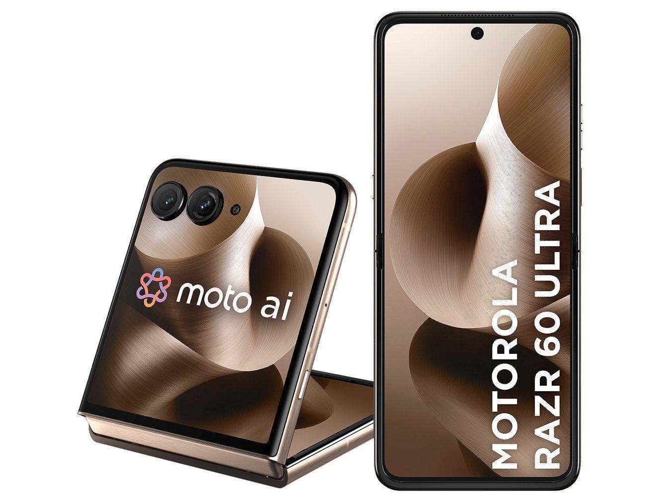 Smartphone Motorola Razr 60 Ultra 1TB Madeira 5G 32GB RAM 7" Câm. Dupla + Selfie 50MP