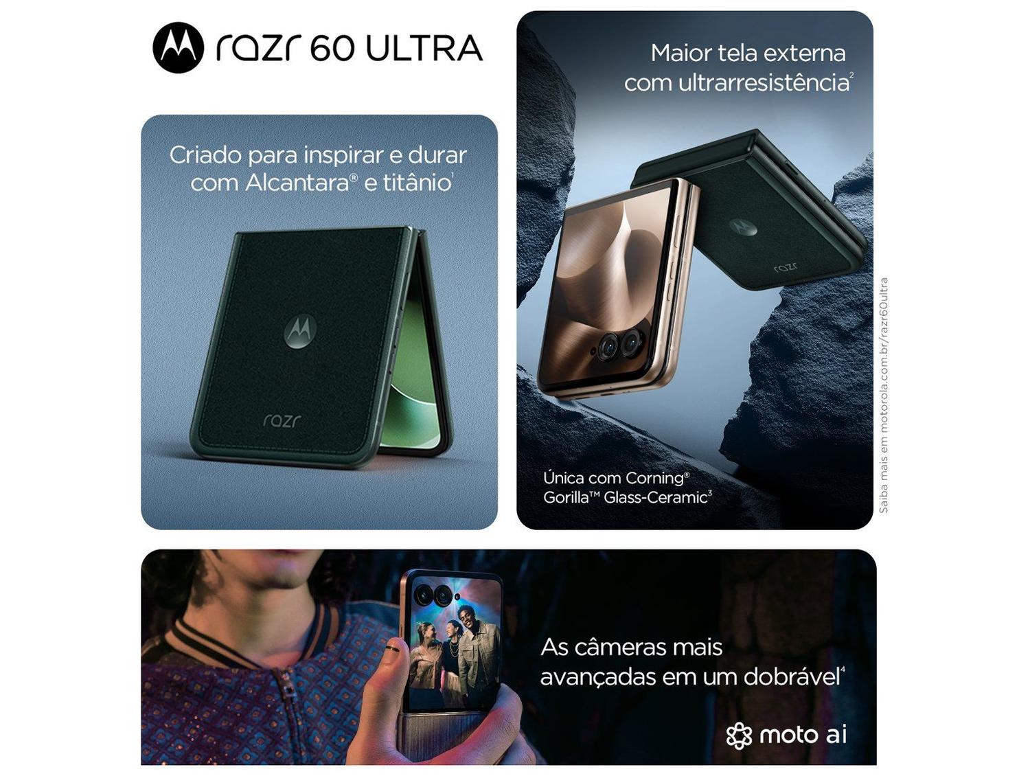 Smartphone Motorola Razr 60 Ultra 1TB Madeira 5G 32GB RAM 7