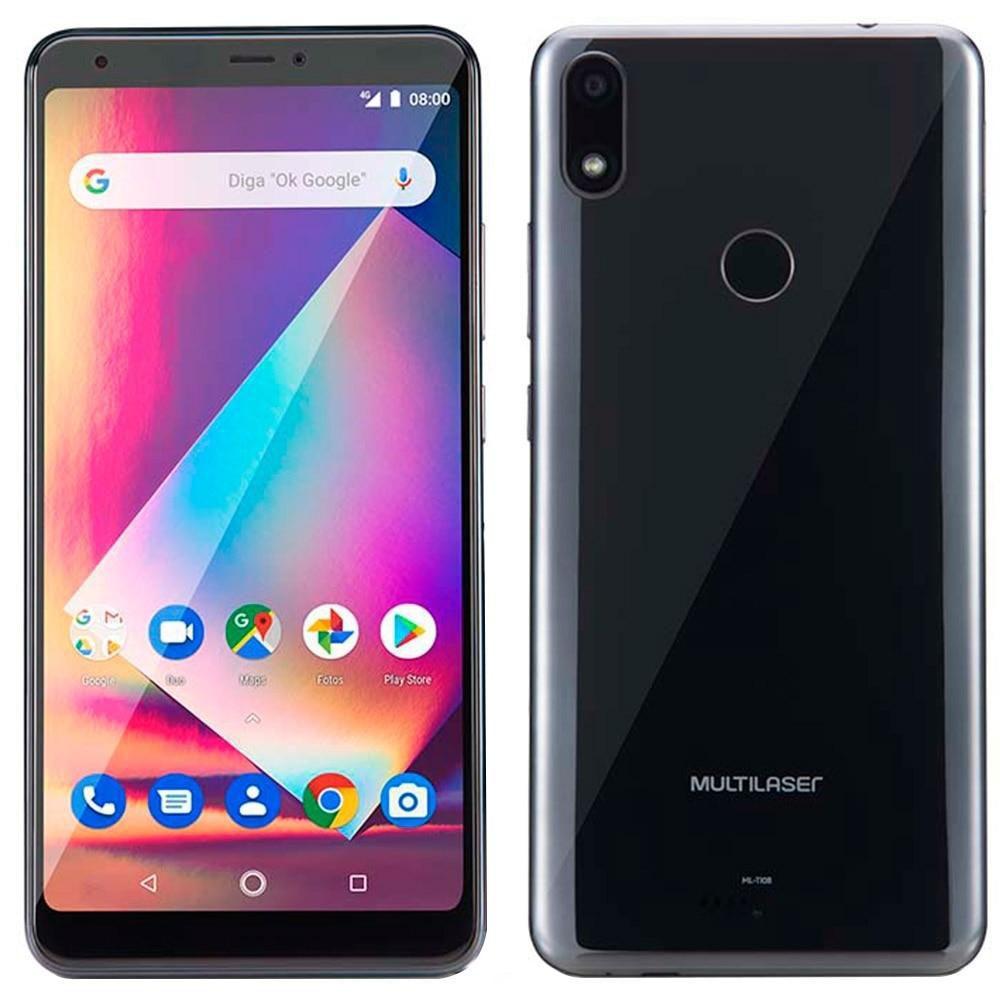 Smartphone Multilaser MS60Z P9085, Dual Chip, Tela 6”, 8.1, 13MP, 16GB -  Preto - Smartphone Multilaser - Magazine Luiza