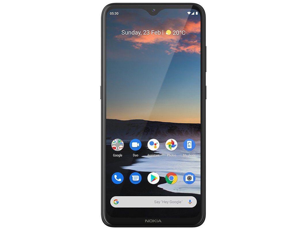 Smartphone Nokia 5.3 128GB Preto 4G Octa-Core 4GB RAM 6,55” Câm. Quádrupla + Selfie 8MP