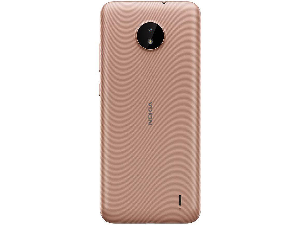 Smartphone Nokia C20 32GB Dourado 4G Octa-Core 2GB RAM Tela 6,5” Câm. 5MP + Câm. Selfie 5MP