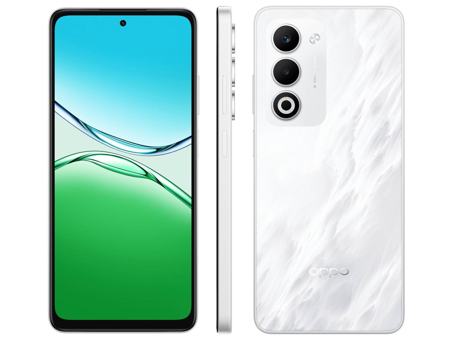 Smartphone OPPO A5 256GB Branco 5G 16GB RAM 6,67" Câm. Dupla + Selfie 8MP