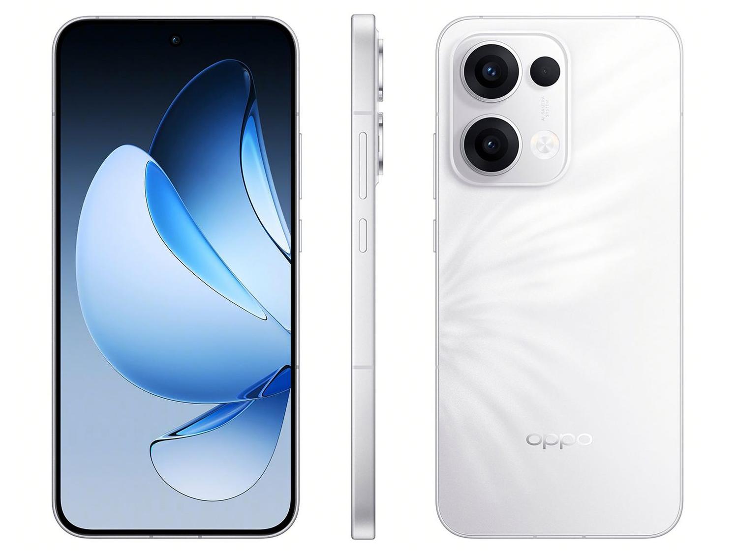 Smartphone OPPO Reno13 512GB Branco 5G 12GB RAM 6,67" Câm. Tripla + Selfie 50MP