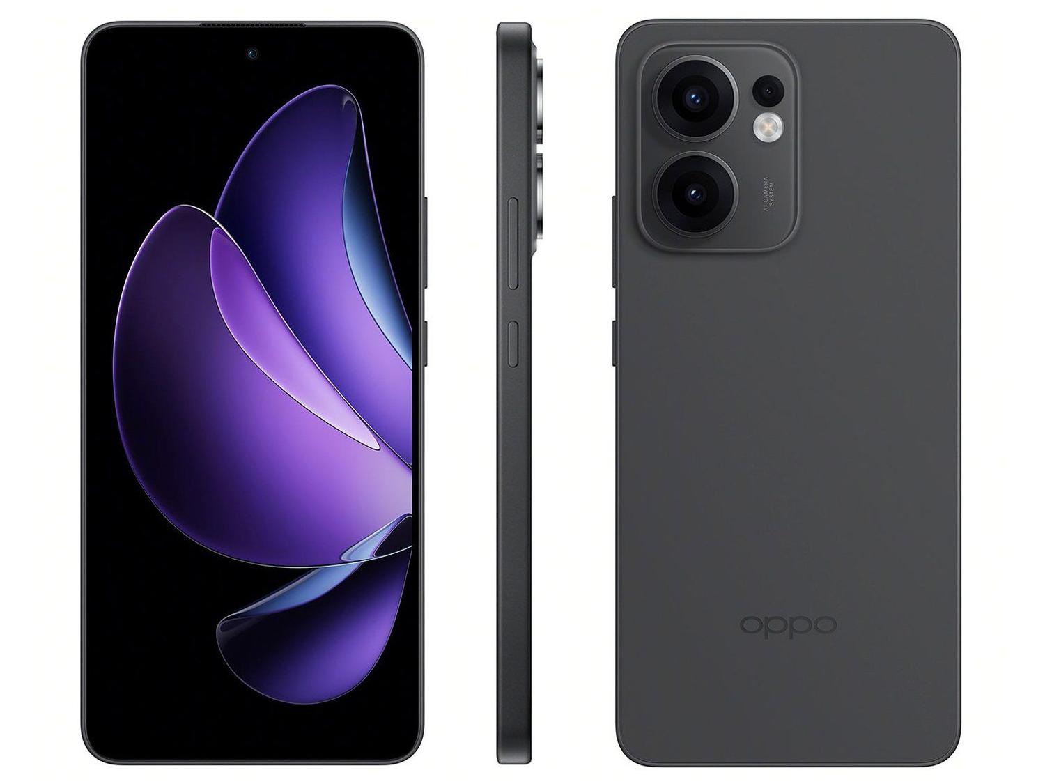Smartphone OPPO Reno13 F 256GB Grafite 5G 12GB RAM 6,67" Câm. Tripla + Selfie 32MP