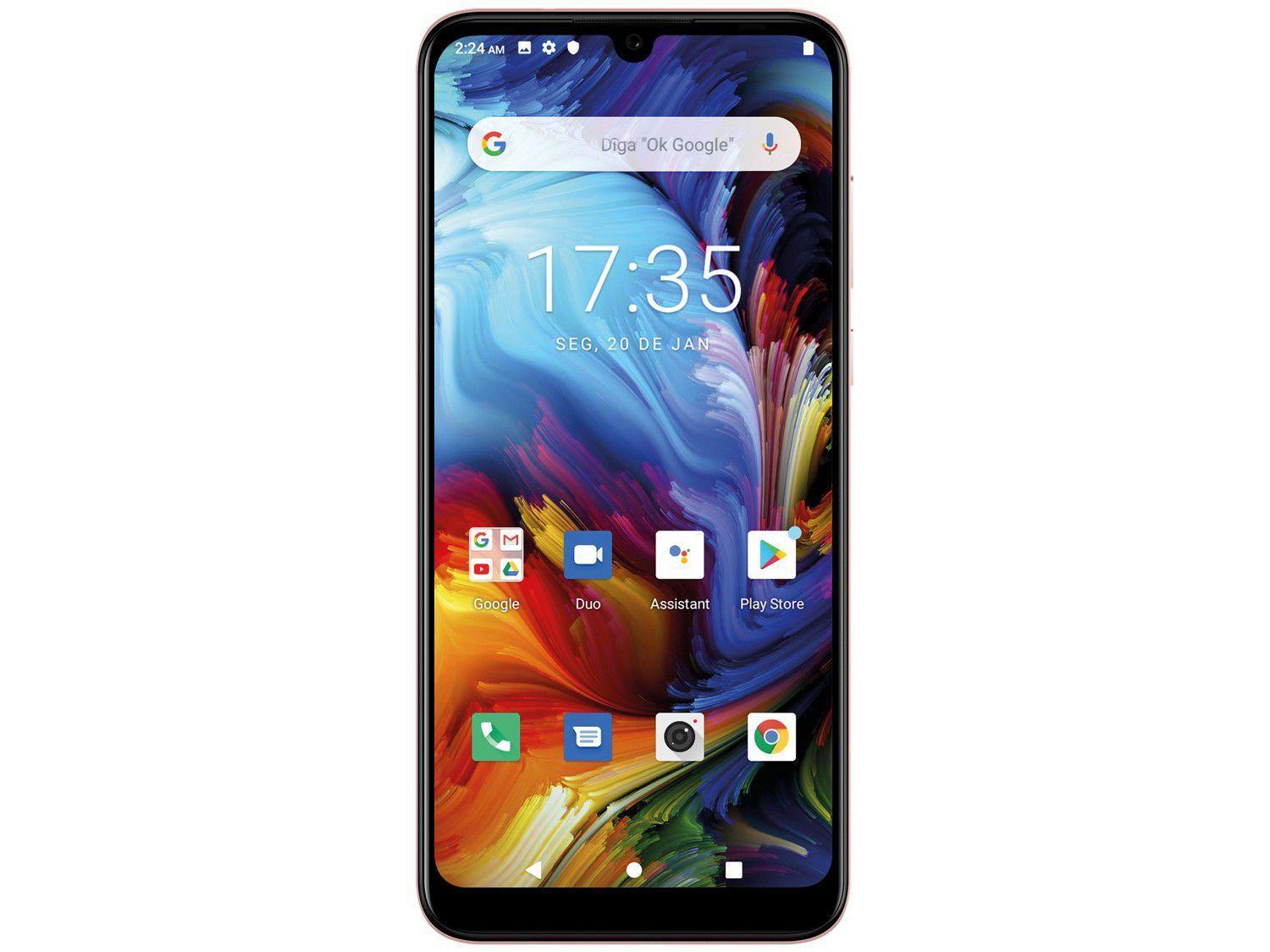 Smartphone Philco PCS02RG HIT MAX 128GB Rose - 4G 4GB RAM Tela 6” Câm. Dupla + Selfie 8MP