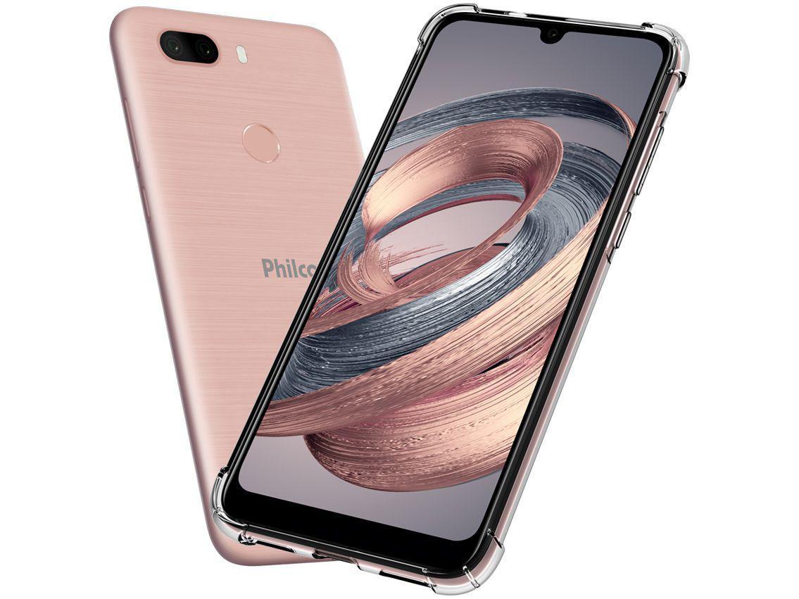Smartphone Philco PCS02RG HIT MAX 128GB Rose - 4G 4GB RAM Tela 6” Câm. Dupla + Selfie 8MP