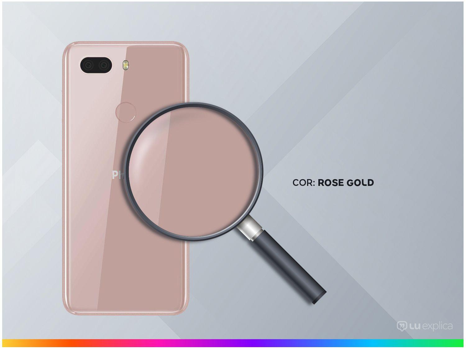 Smartphone Philco PCS02RG Hit Max 128GB Rose Gold