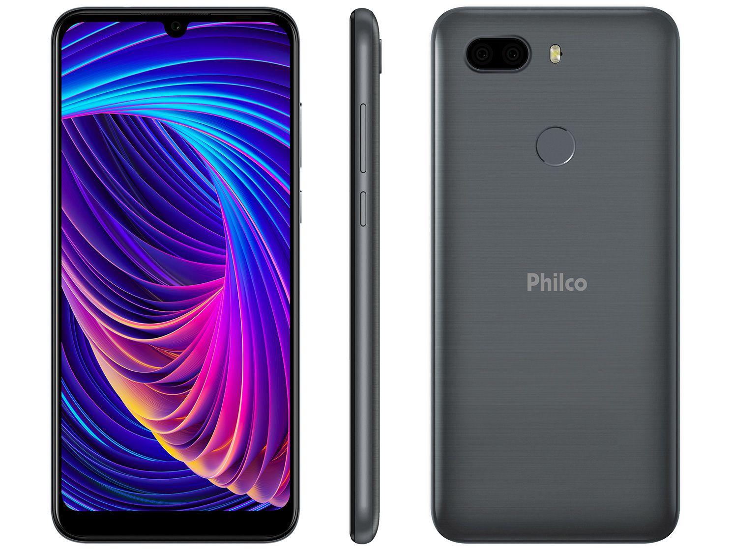 Smartphone Philco PCS02SG Hit Max 128GB Cinza