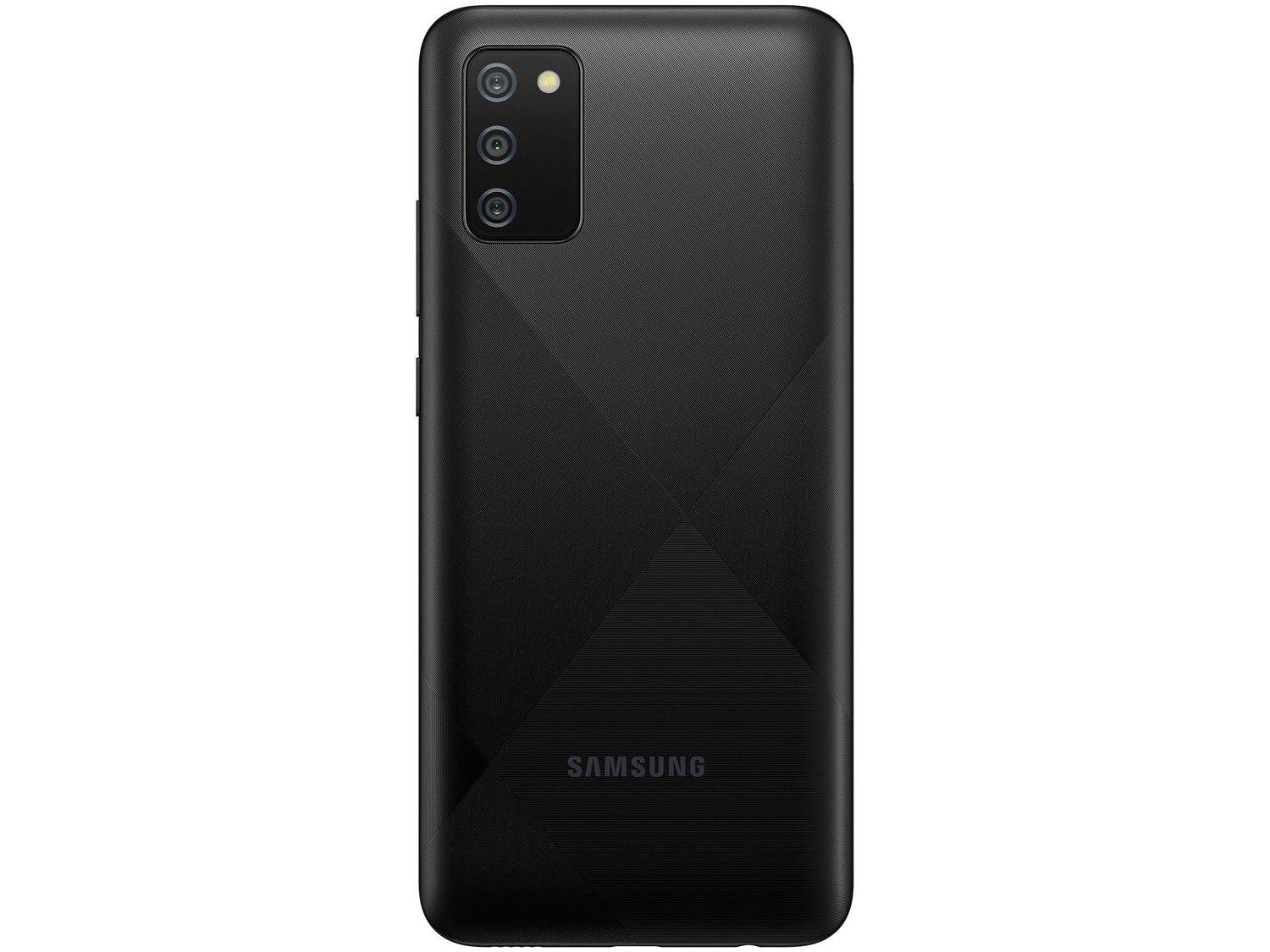 Smartphone Samsung Galaxy A02s 32GB Preto 4G Octa-Core 3GB RAM 6,5” Câm. Tripla + Selfie 5MP