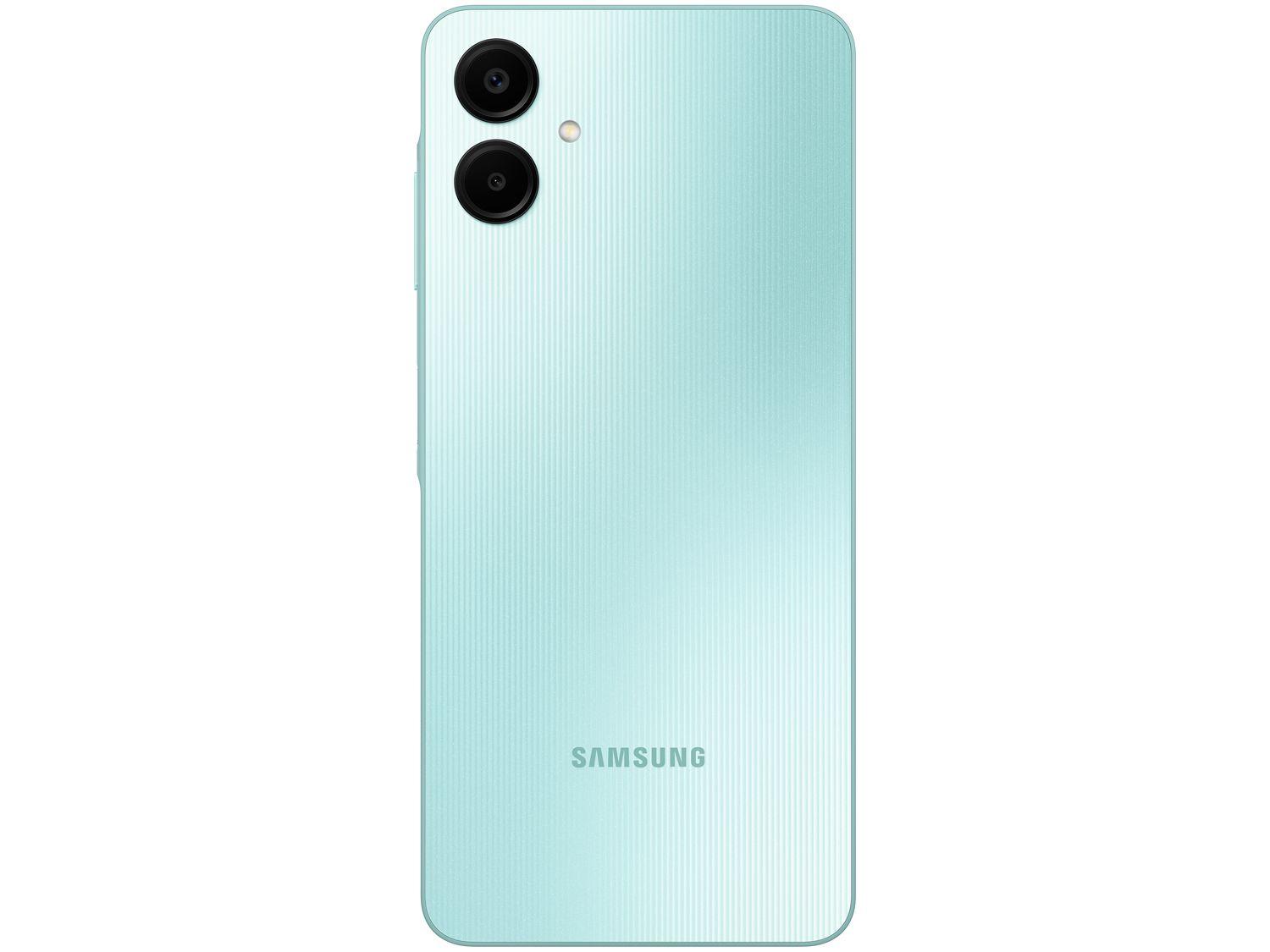 Smartphone Samsung Galaxy A06 128GB 4GB RAM Verde Claro 6,7" Câm. Dupla + Selfie 8MP