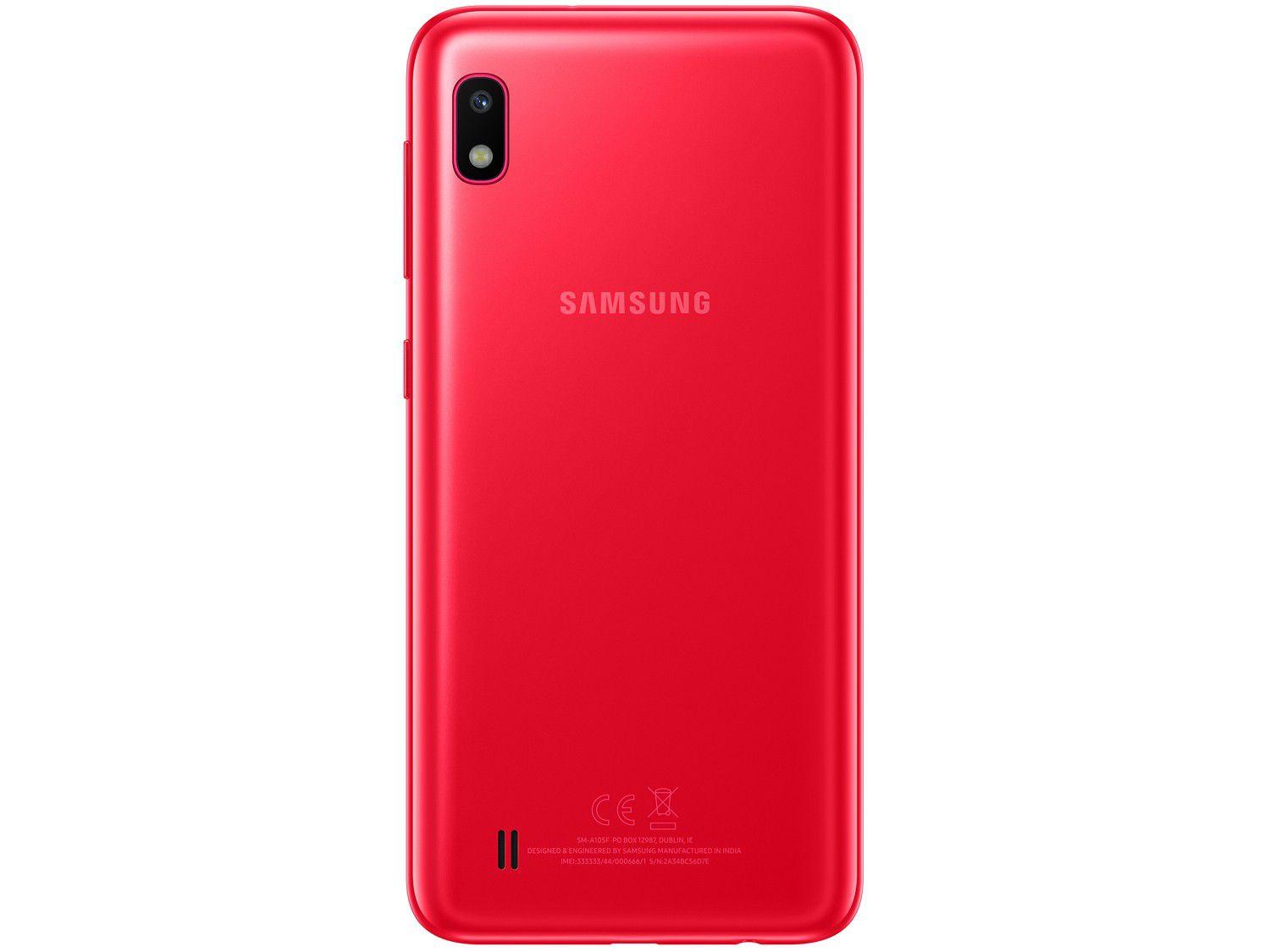 Smartphone Samsung Galaxy A10 32GB Vermelho 4G - 2GB RAM 6,2” Câm. 13MP ...