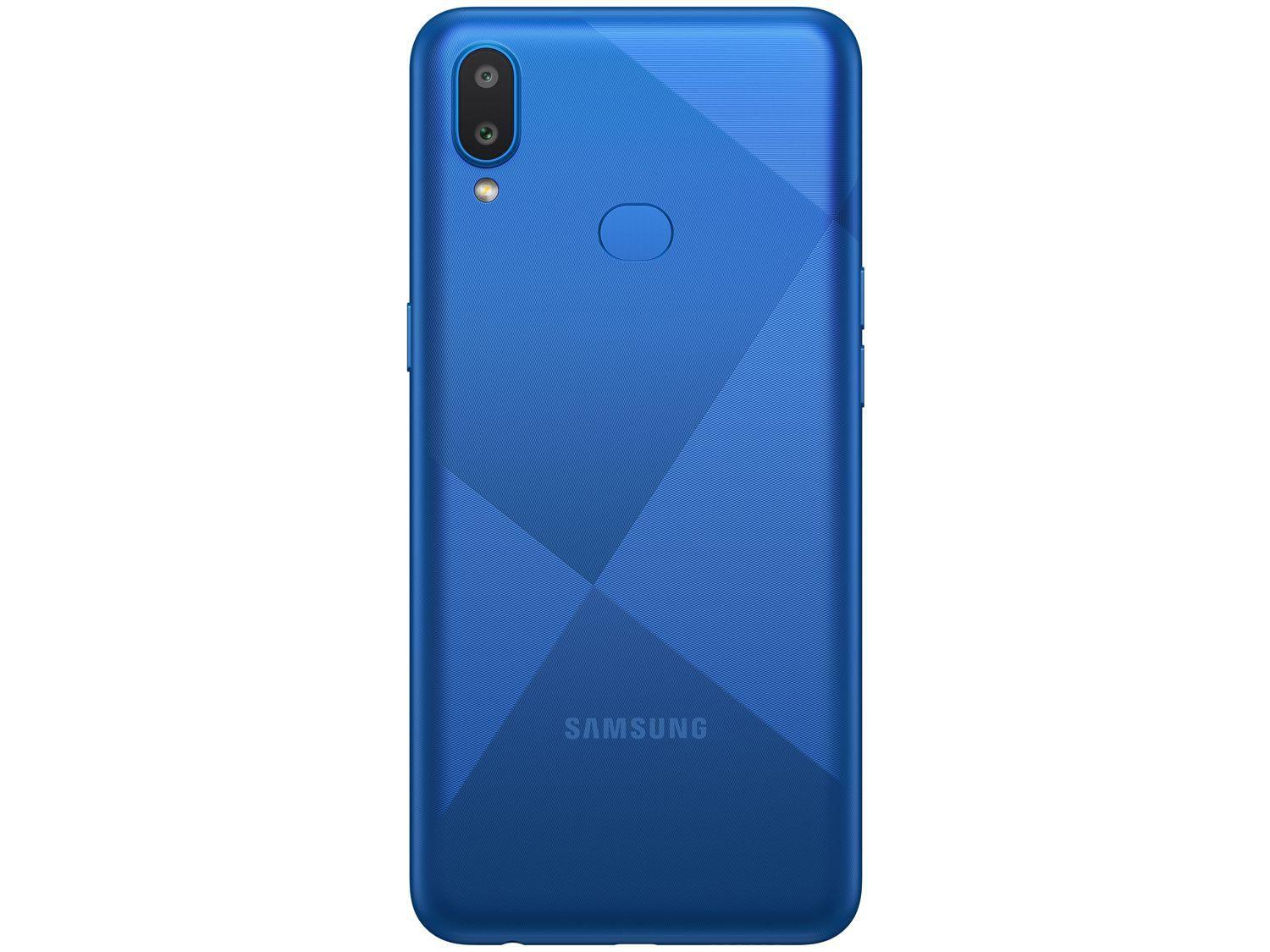 Smartphone Samsung Galaxy A10s 32GB Azul Absurdo - 4G 2GB RAM Tela 6,2” Câm. Dupla + Selfie 8MP