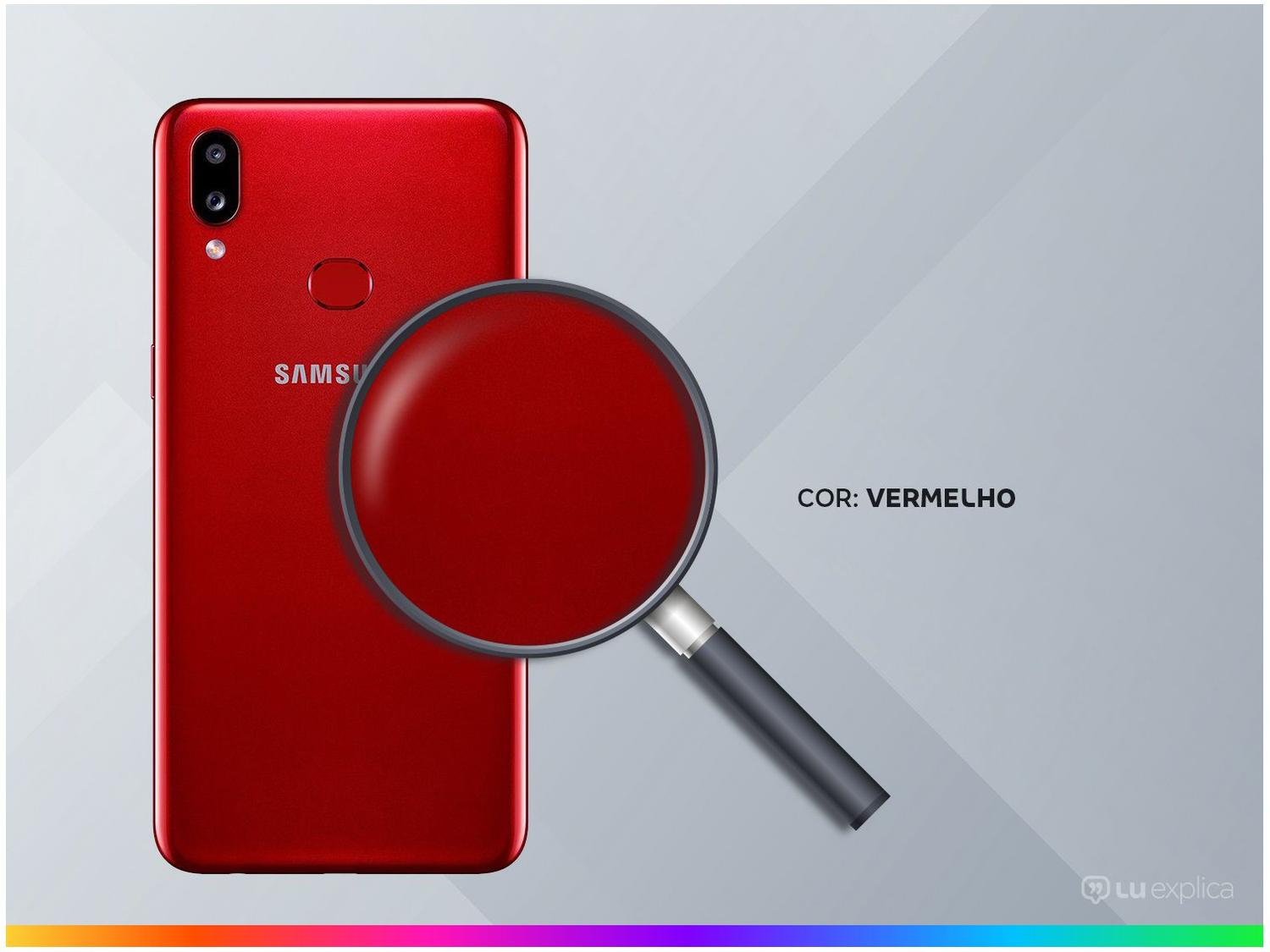 Smartphone Samsung Galaxy A10s 32GB Vermelho