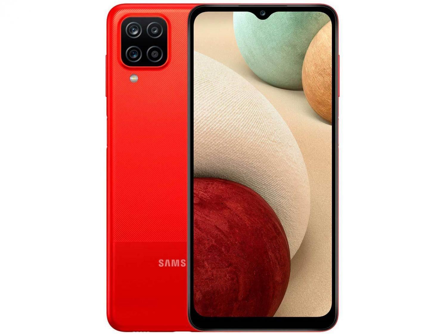Smartphone Samsung Galaxy A12 64GB Vermelho 4G