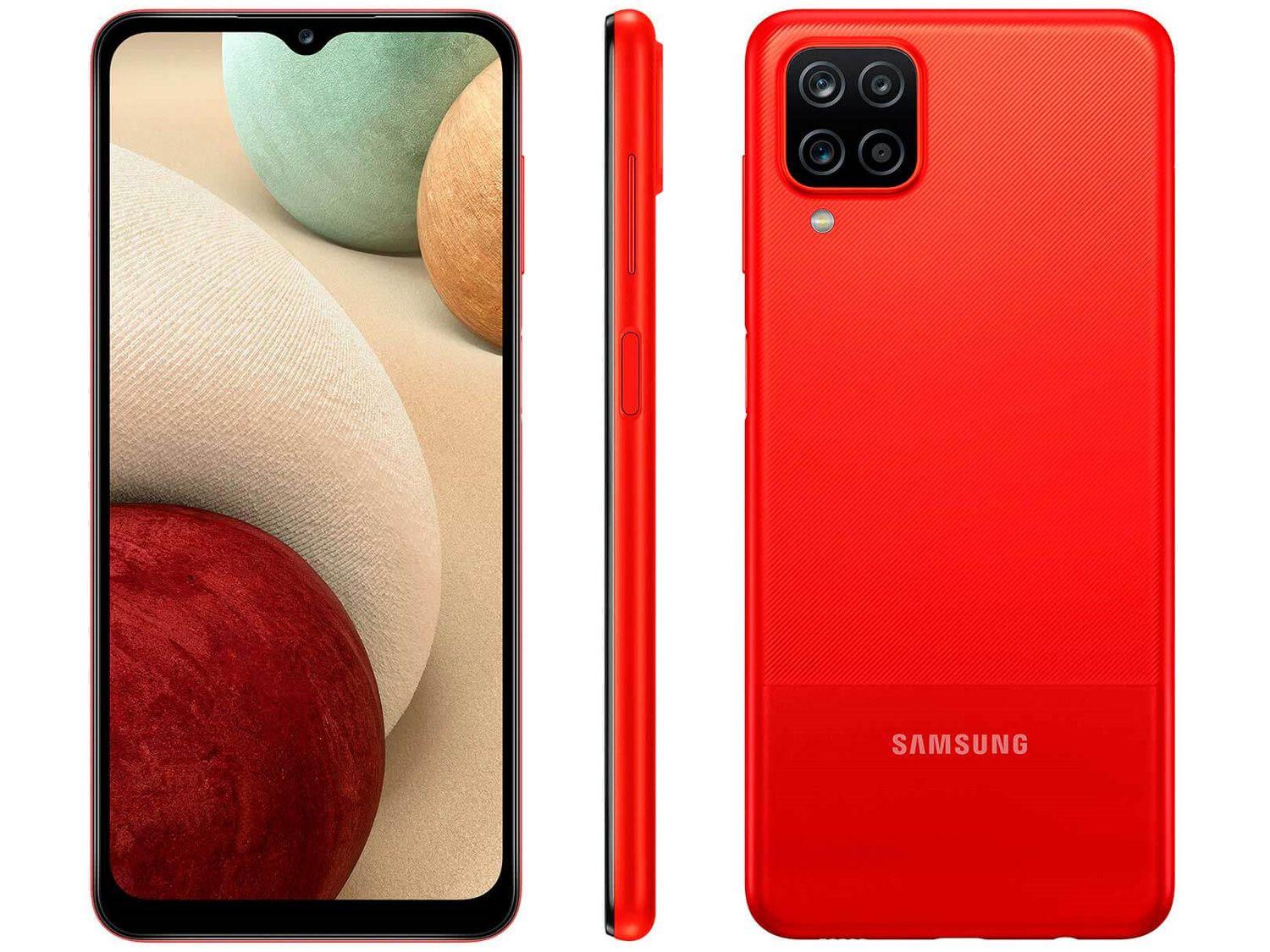 Smartphone Samsung Galaxy A12 64GB Vermelho 4G