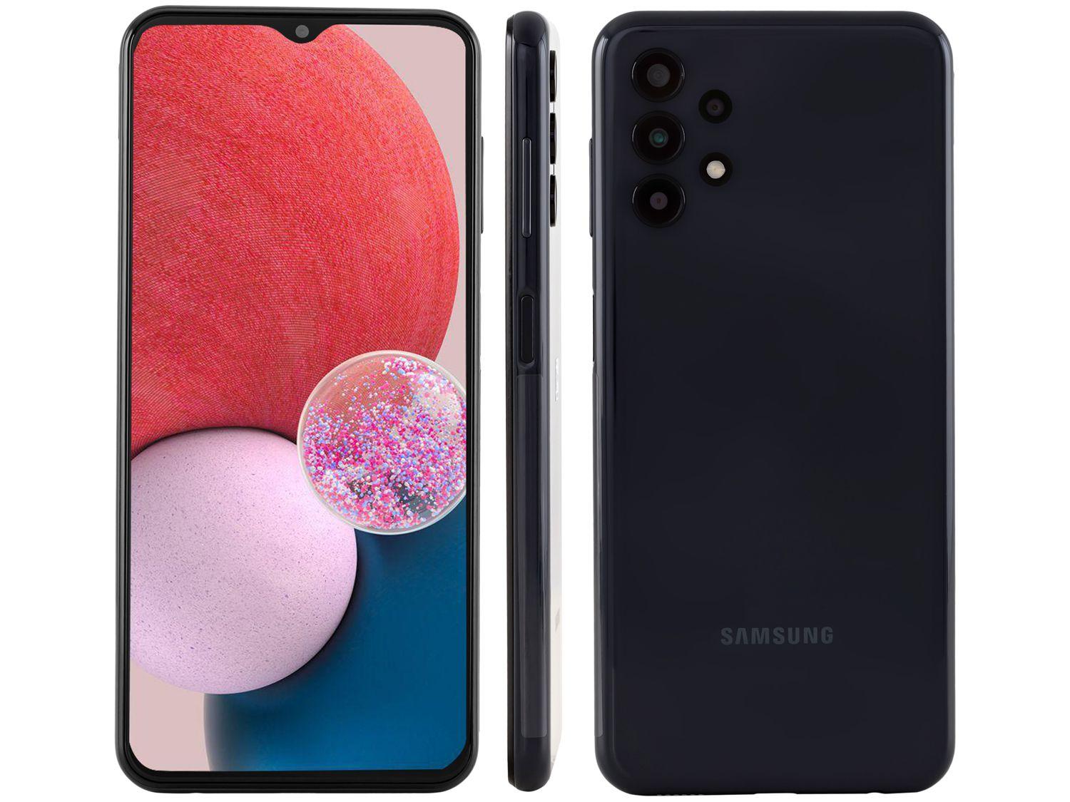 Smartphone Samsung Galaxy A13 128GB Preto 4G Octa-Core 4GB RAM 6,6” Câm Quádrupla + Selfie 8MP