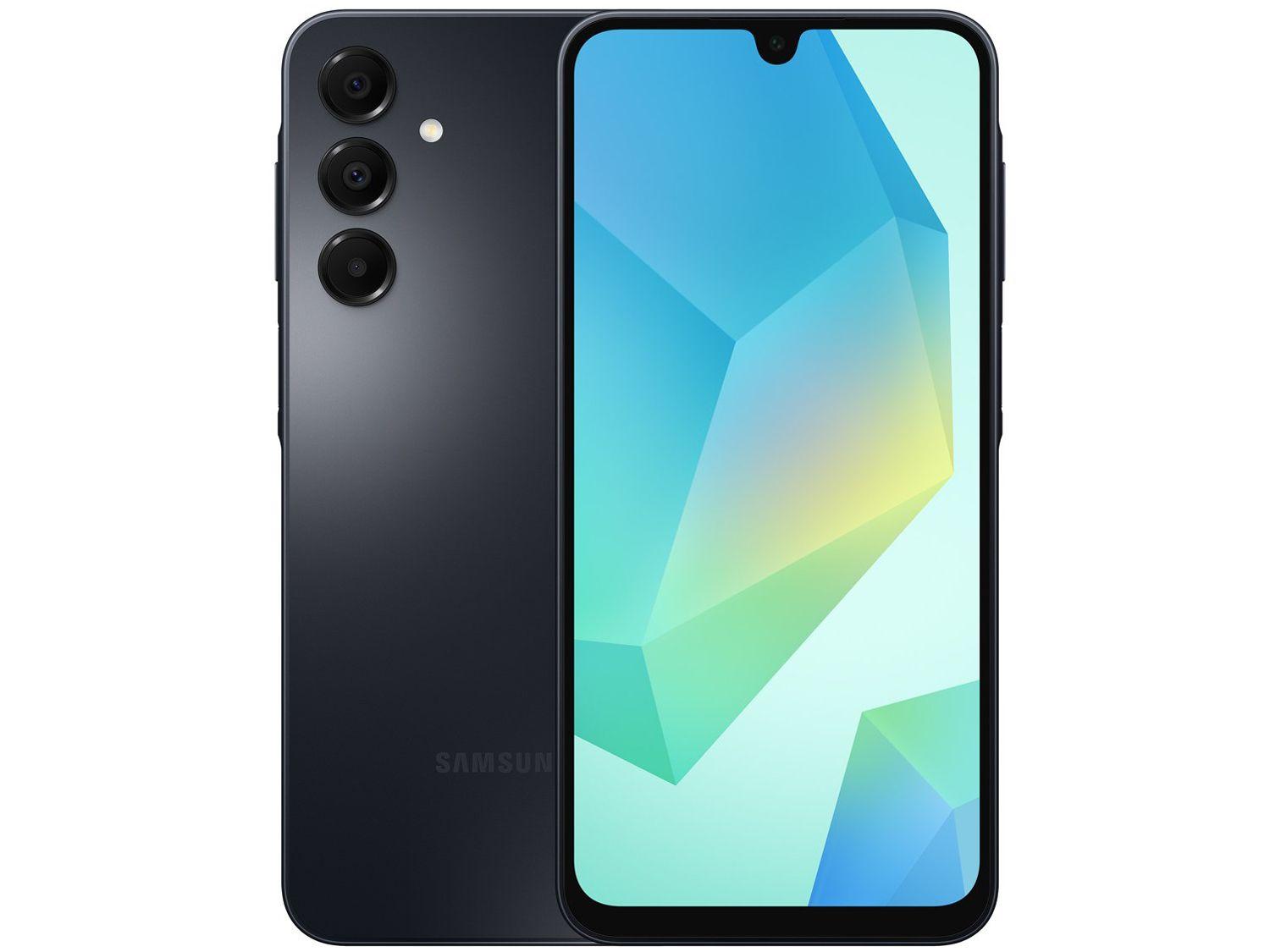 Smartphone Samsung Galaxy A16 256GB Preto Claro 8GB RAM 6,7" FHD+ Selfie Câm Tripla +13MP