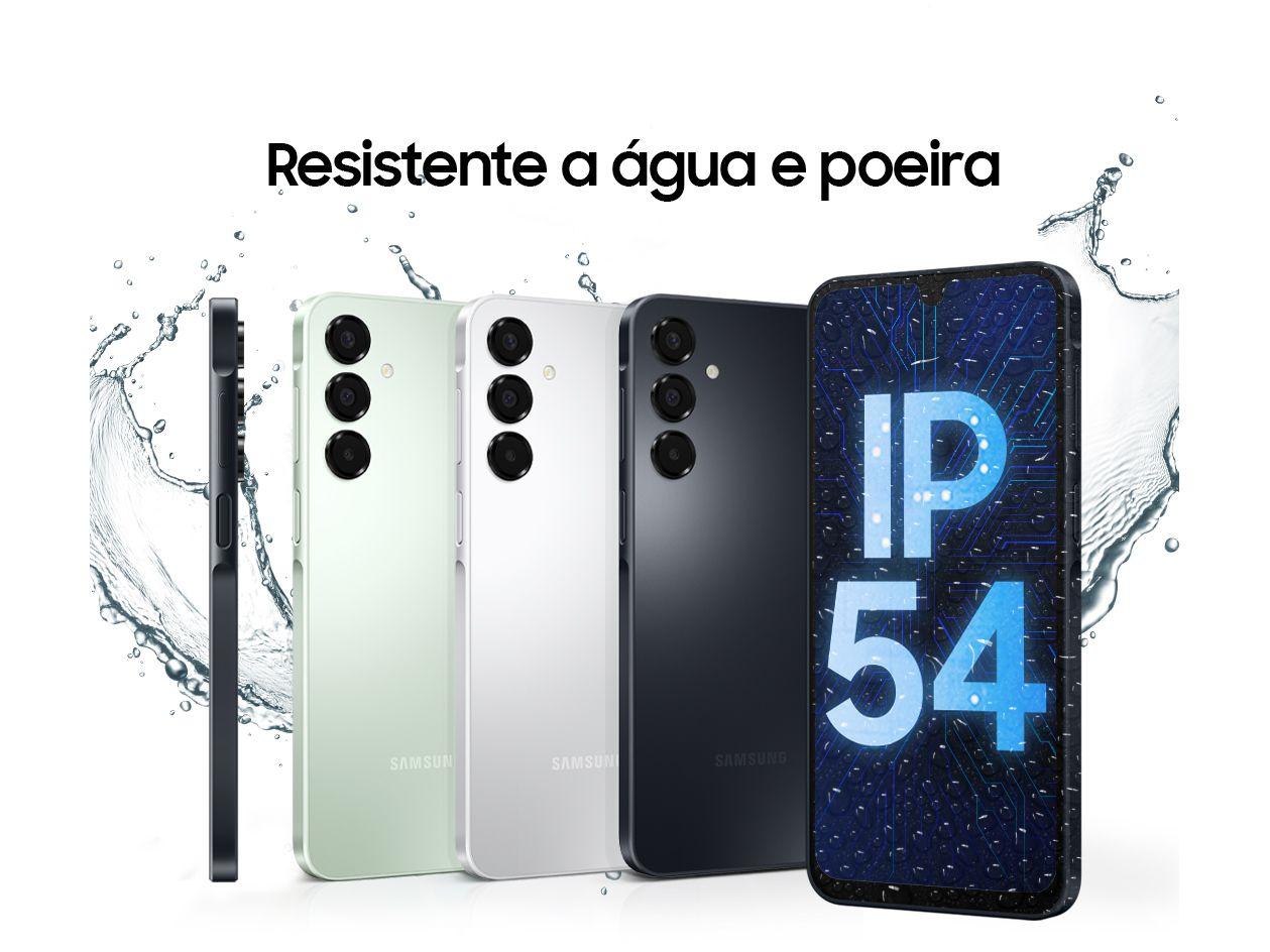 Smartphone Samsung Galaxy A16 256GB Preto Claro 8GB RAM 6,7" FHD+ Selfie Câm Tripla +13MP