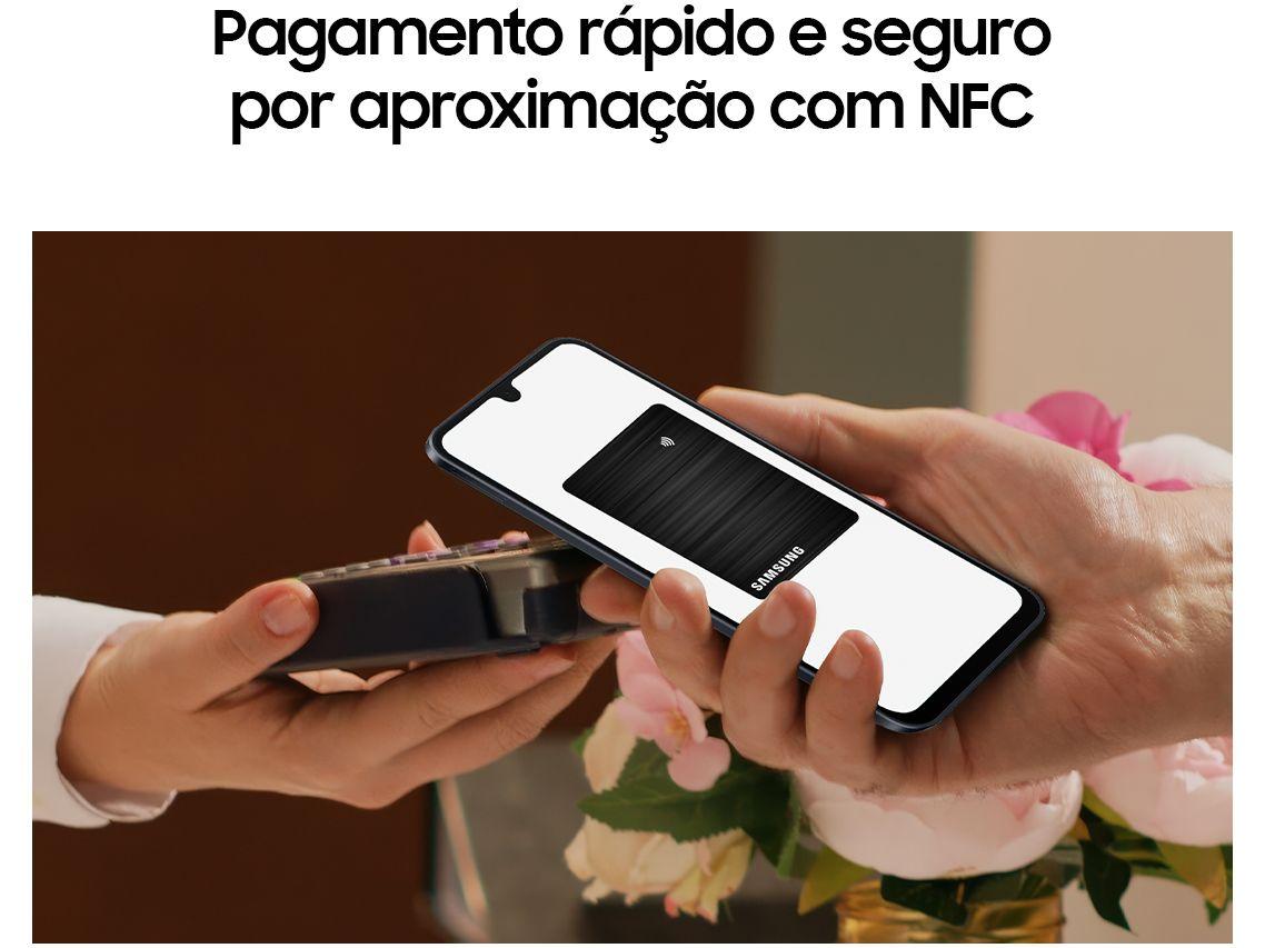 Smartphone Samsung Galaxy A16 256GB Preto Claro 8GB RAM 6,7" FHD+ Selfie Câm Tripla +13MP