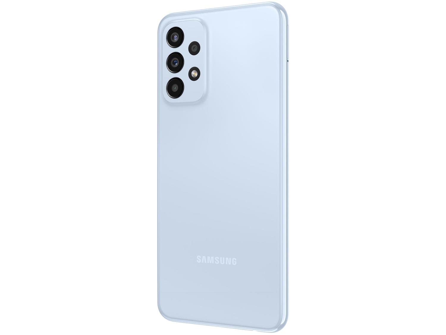 Smartphone Samsung Galaxy A23 128GB Azul 5G Octa-Core 4GB RAM 6,6” Câm. Quádrupla + Selfie 8MP