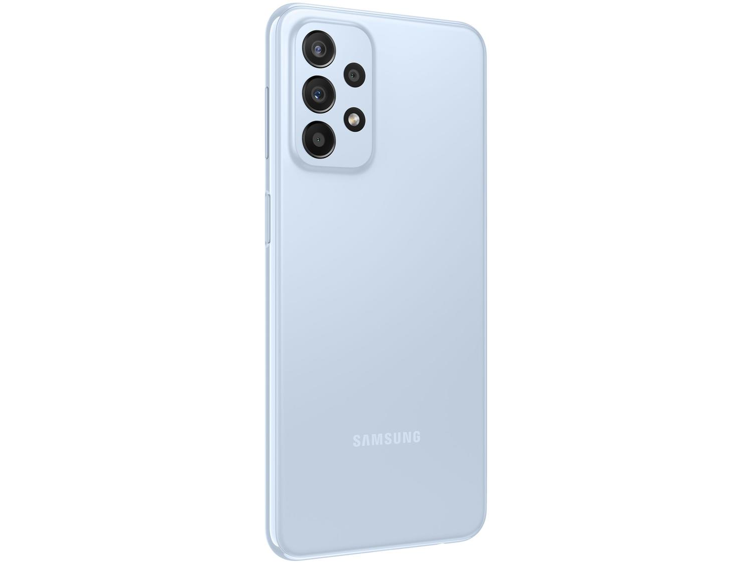 Smartphone Samsung Galaxy A23 128GB Azul 5G Octa-Core 4GB RAM 6,6” Câm. Quádrupla + Selfie 8MP