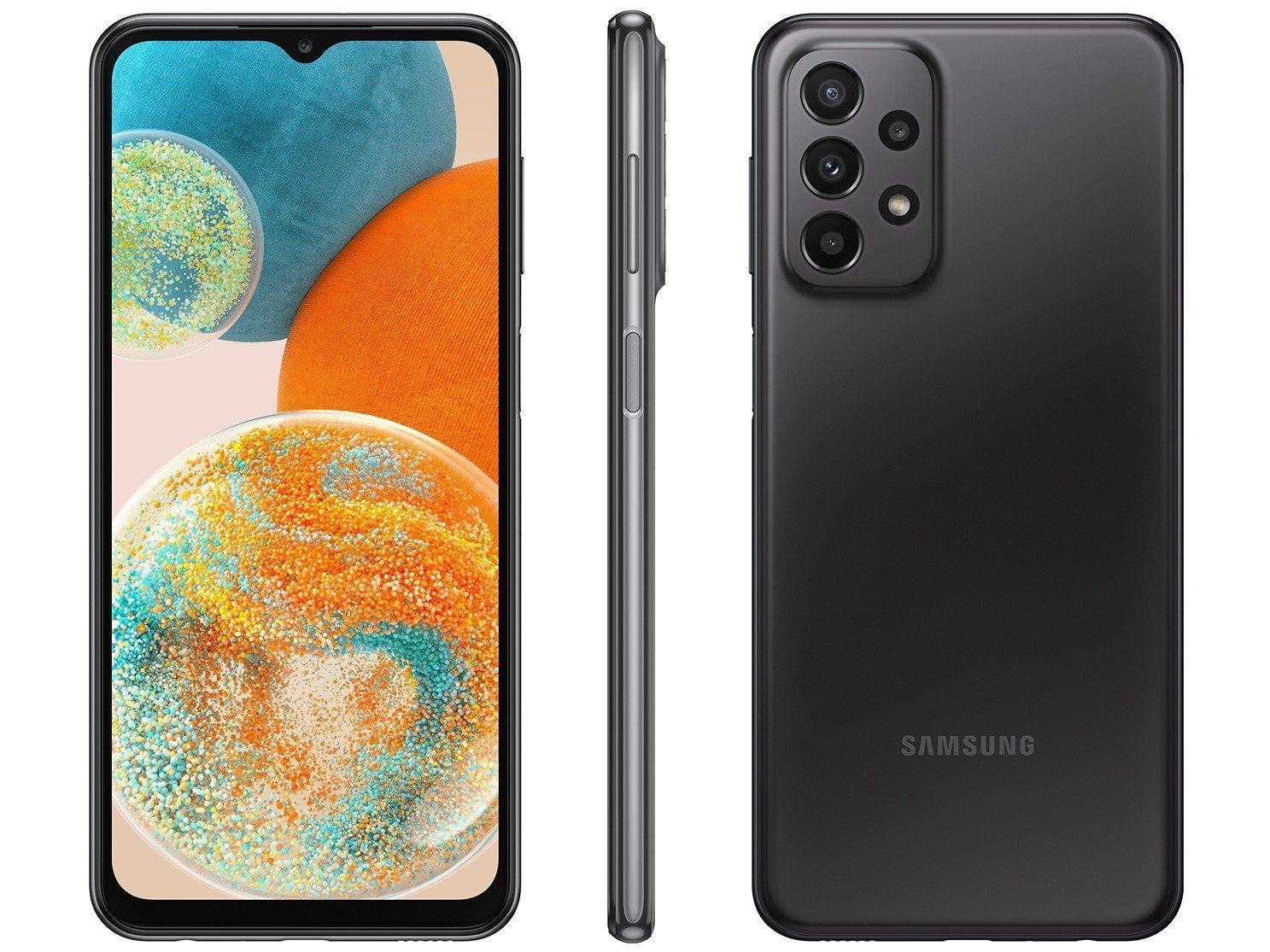 Smartphone Samsung Galaxy A23 128GB Preto 5G Octa-Core 4GB RAM 6,6