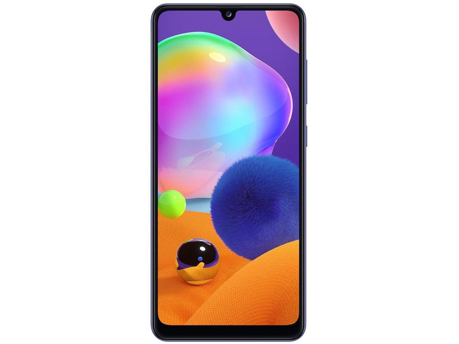 Smartphone Samsung Galaxy A31 128GB Azul 4GB RAM 6,4" Câm. Quádrupla + Selfie 20MP Dual Chip