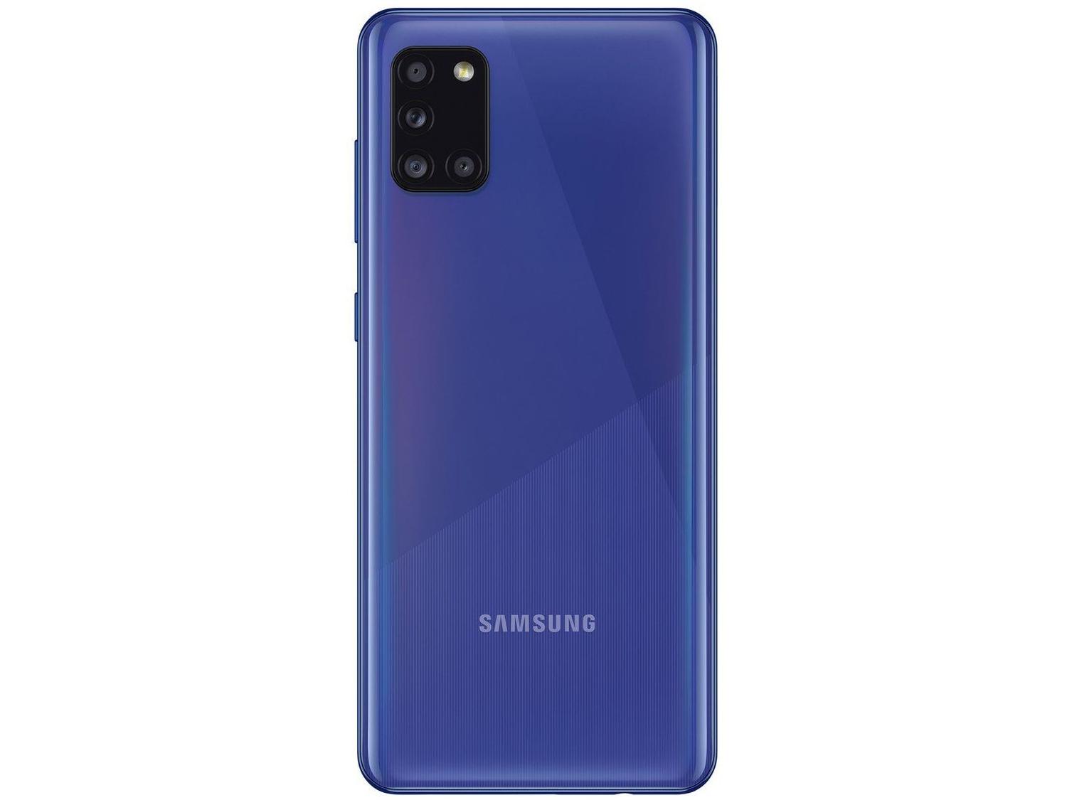 Smartphone Samsung Galaxy A31 128GB Azul 4GB RAM 6,4" Câm. Quádrupla + Selfie 20MP Dual Chip