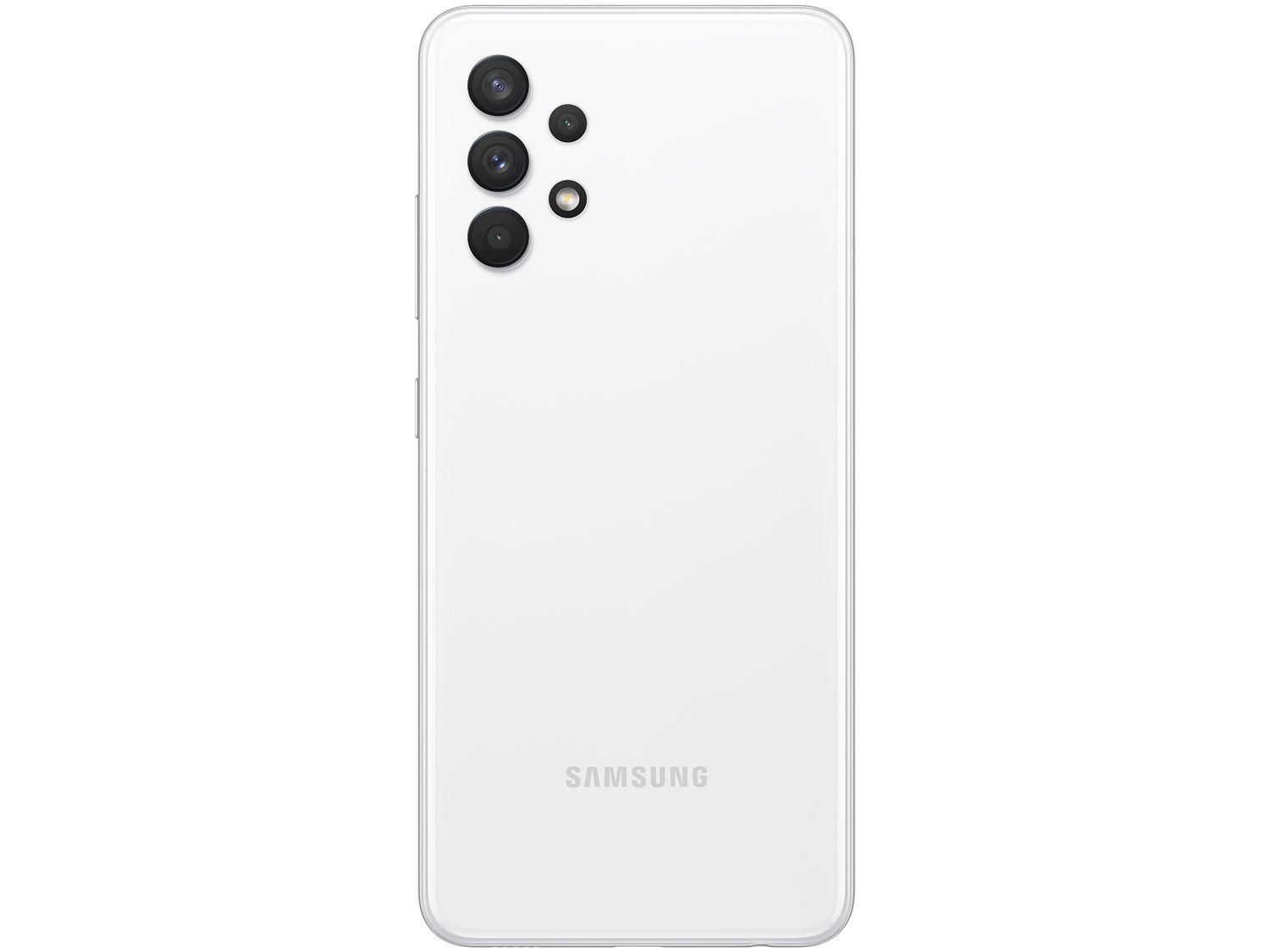 Smartphone Samsung Galaxy A32 128GB Branco 4GB RAM 6,4" Câm. Quádrupla + Selfie 20MP Dual Chip