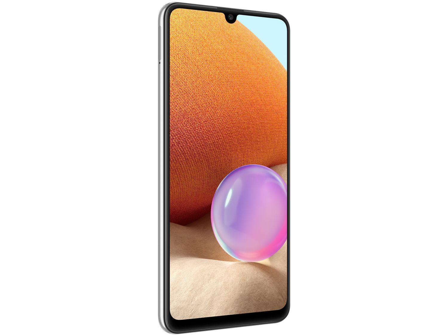 Smartphone Samsung Galaxy A32 128GB Branco 4GB RAM 6,4" Câm. Quádrupla + Selfie 20MP Dual Chip