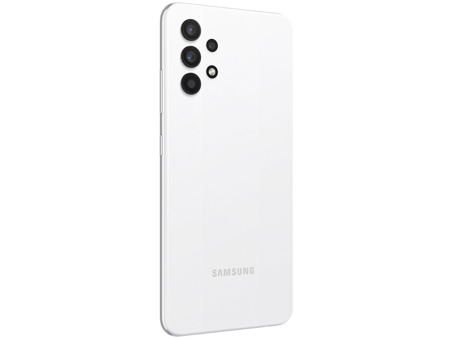 Smartphone Samsung Galaxy A32 128GB Branco 4GB RAM 6,4" Câm. Quádrupla + Selfie 20MP Dual Chip